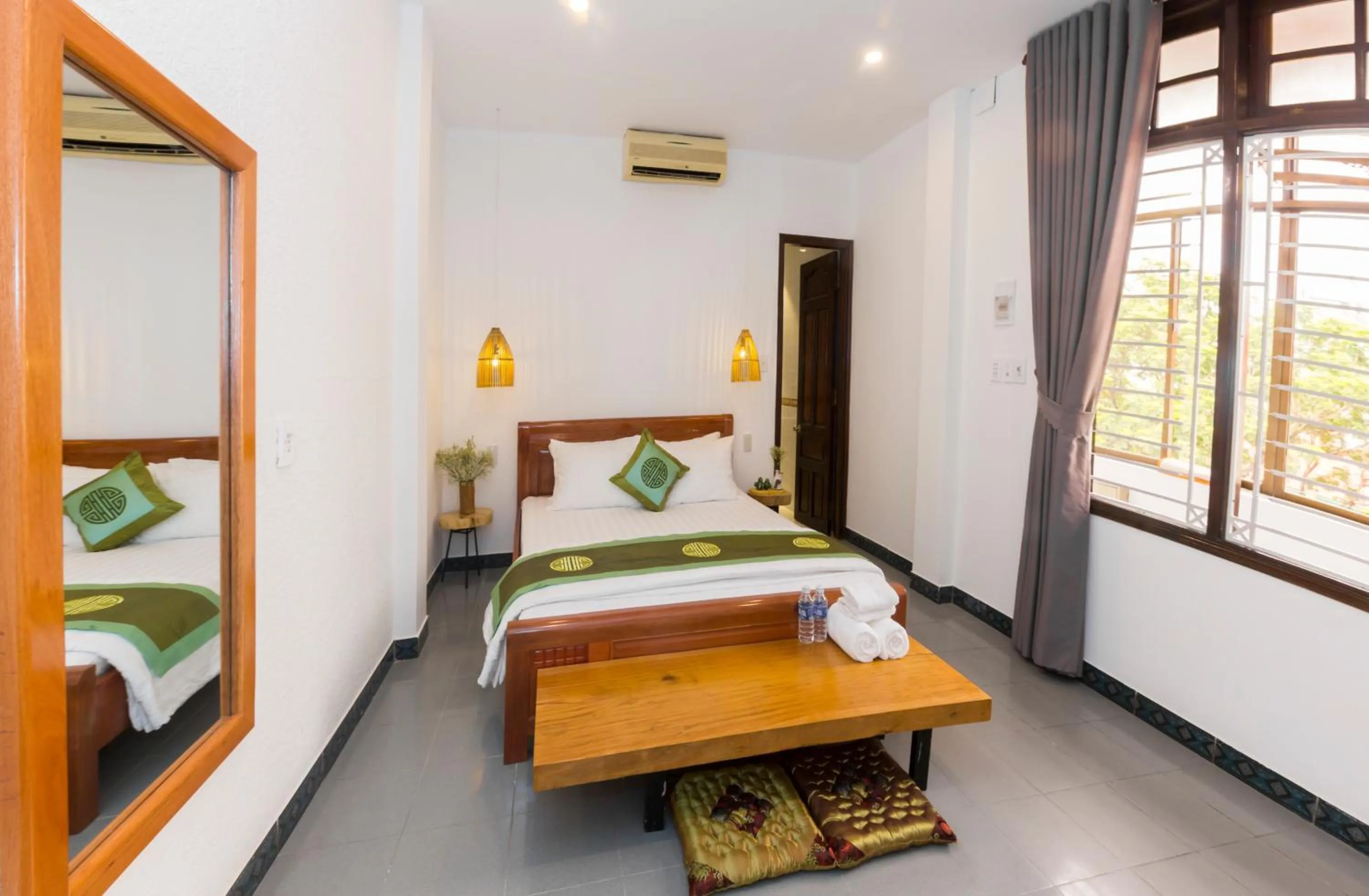 Bed in Purple Hue Central Hub