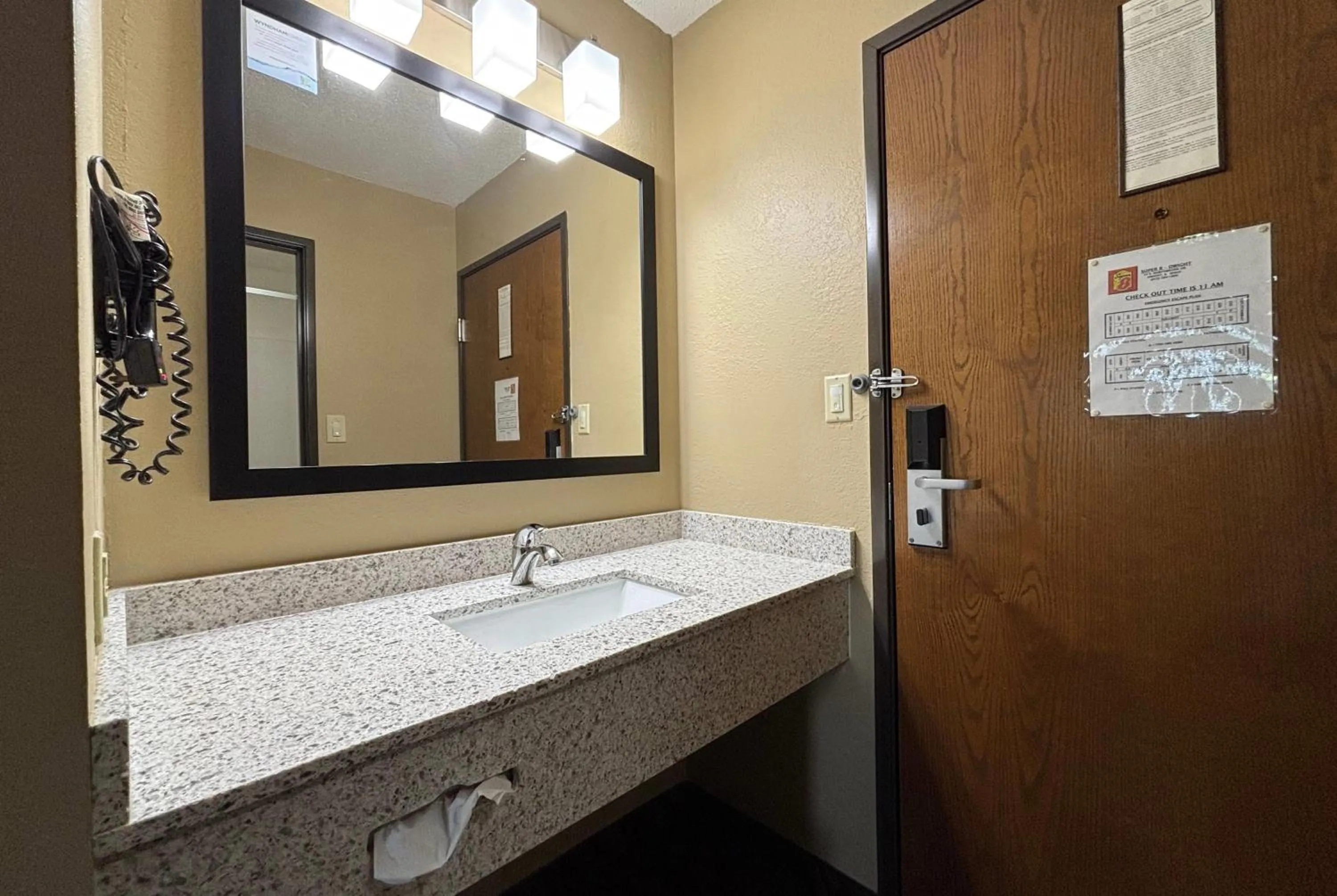 Bathroom in Super 8 by Wyndham Dwight