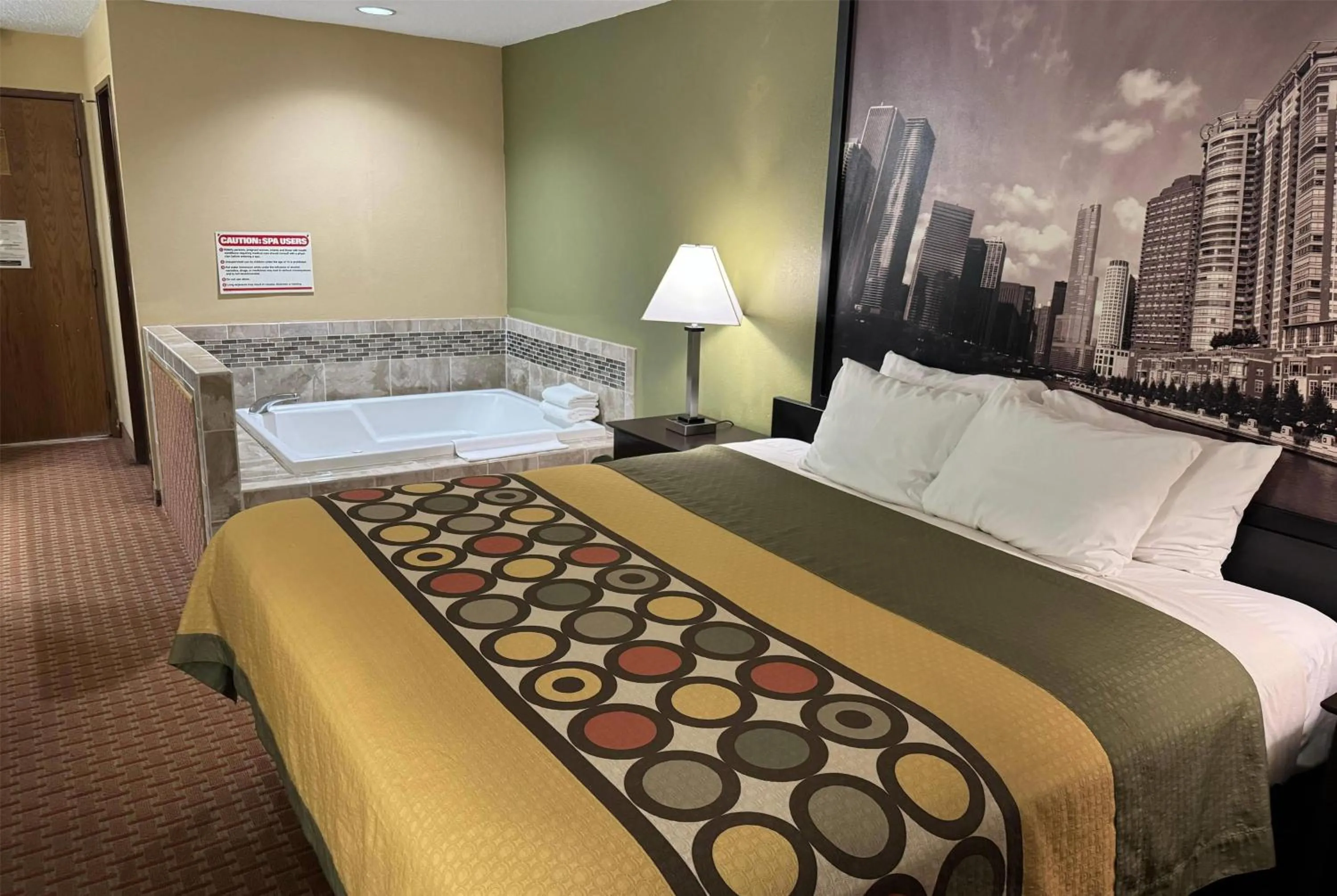 Photo of the whole room, Bed in Super 8 by Wyndham DeKalb IL