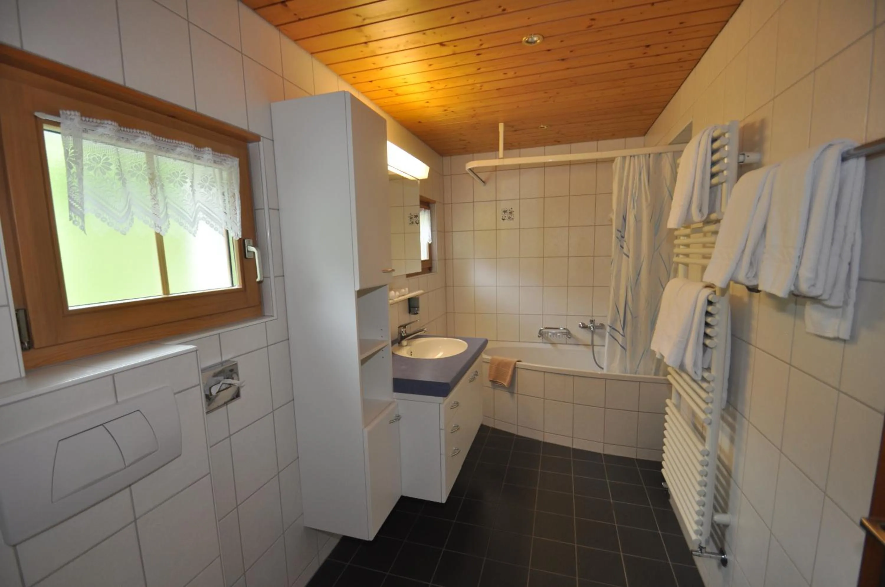 Shower in Ferienwohnungen Hotel Alpina