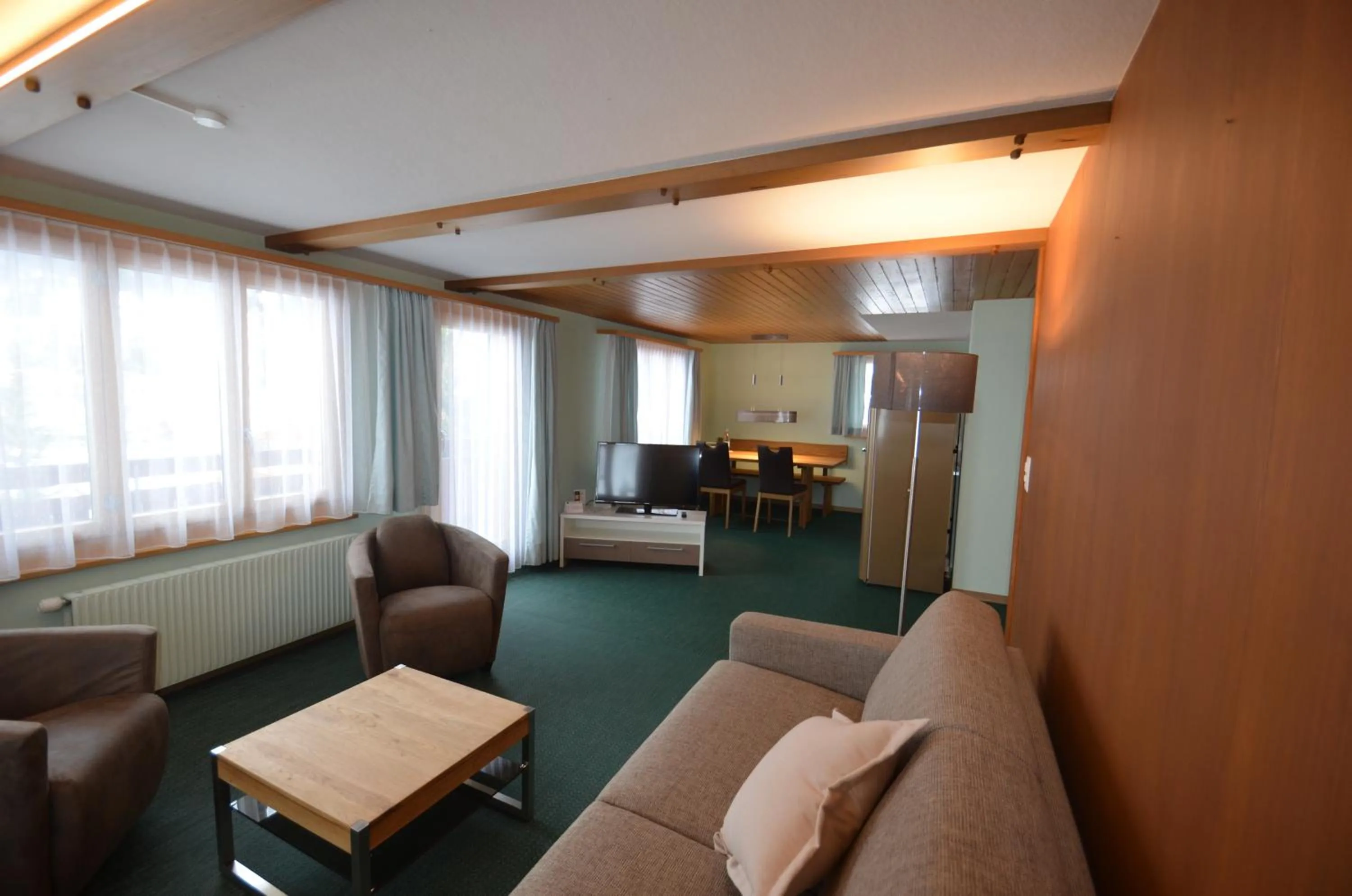 Living room in Ferienwohnungen Hotel Alpina