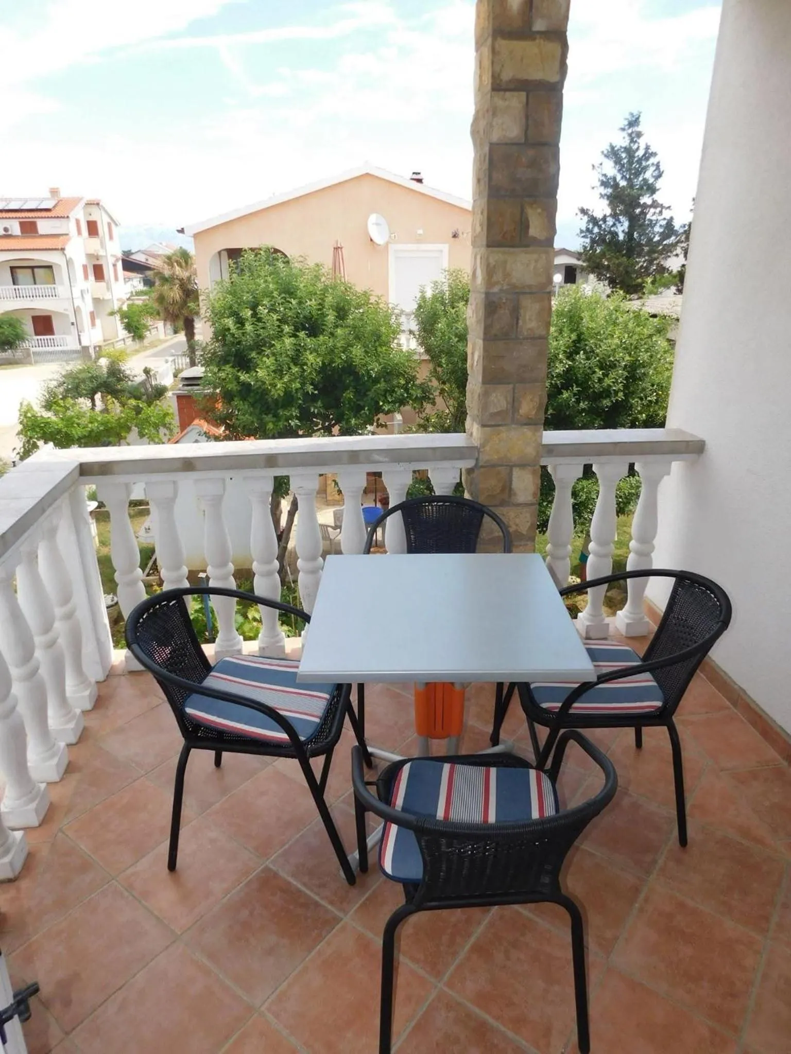 Balcony/Terrace in Apartments Sunset near the sandy beach - by TA Leut Agency