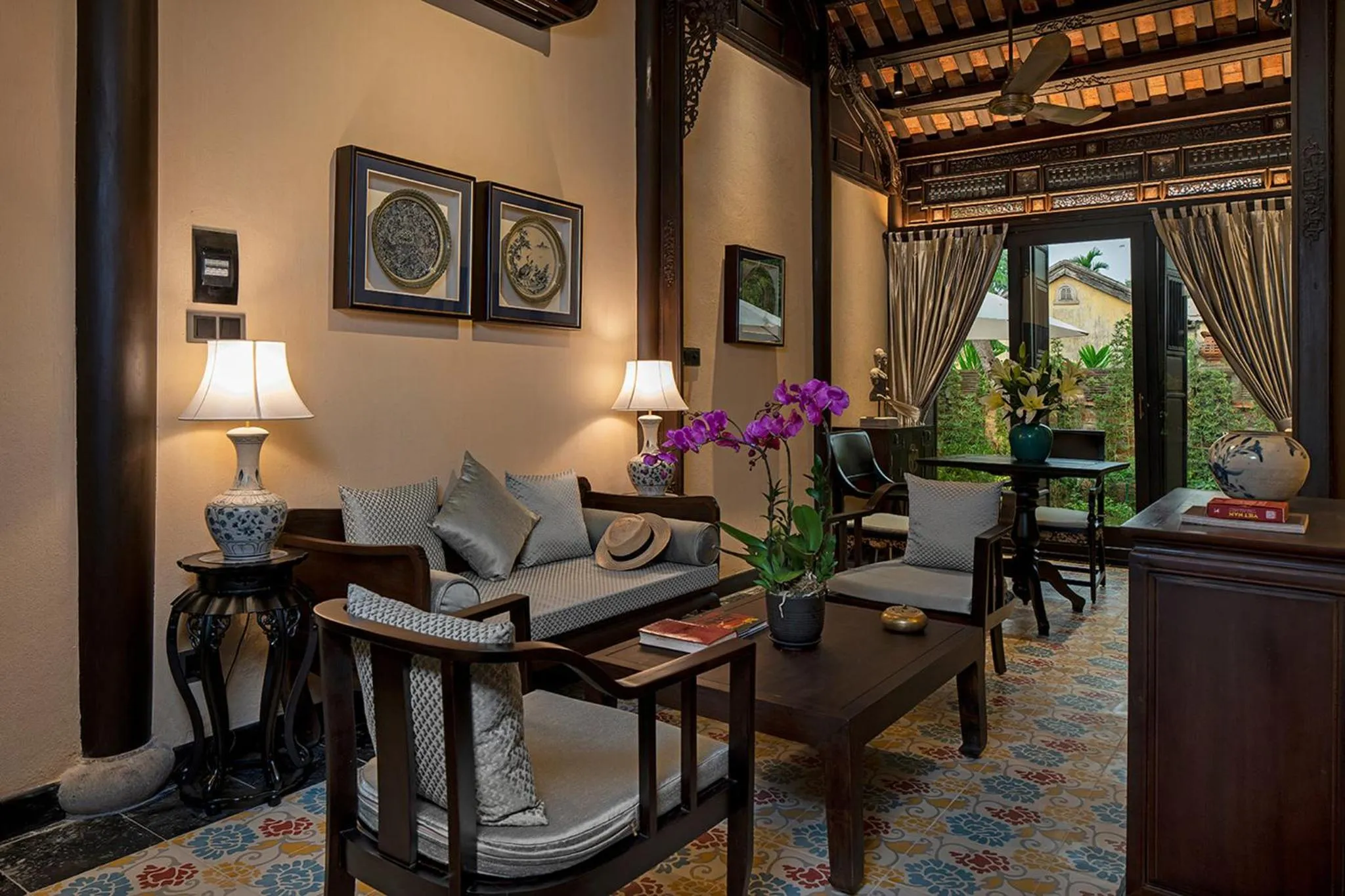 Living room in Ancient Huế Garden Houses