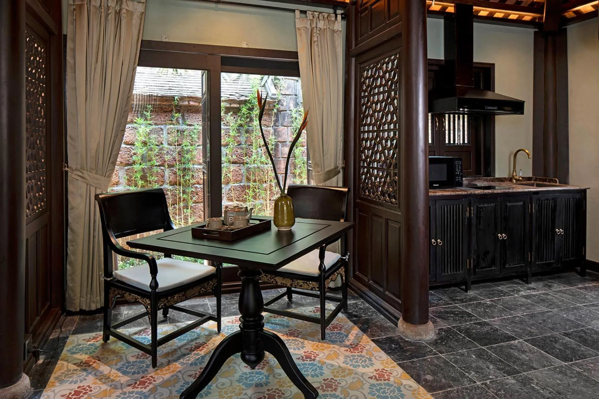 Seating area in Ancient Huế Garden Houses