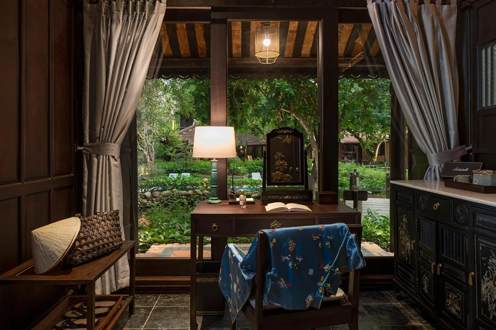 Seating area in Ancient Huế Garden Houses