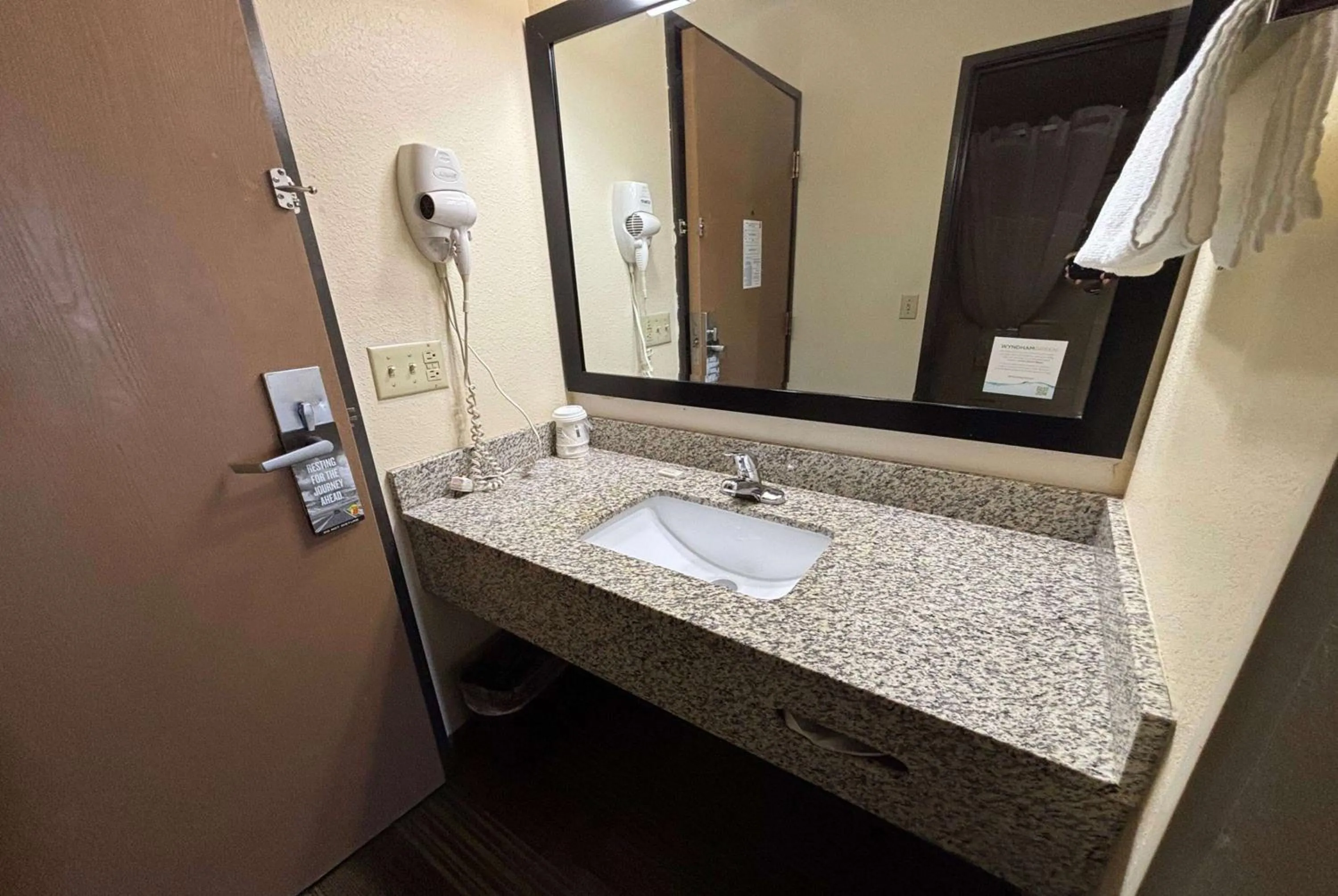 Bathroom in Super 8 by Wyndham Lincoln