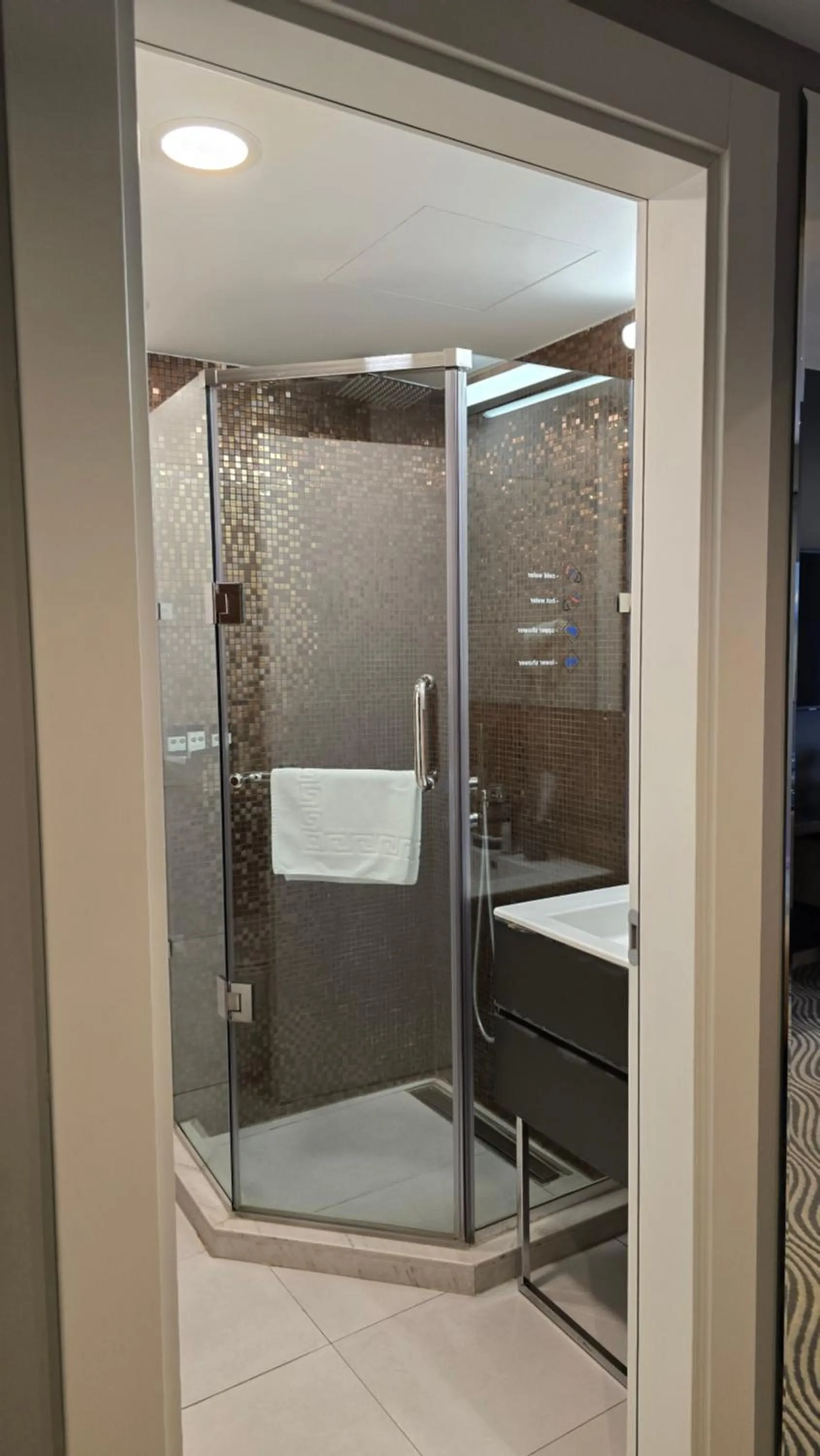 Shower in Silver 39 Corner Hotel