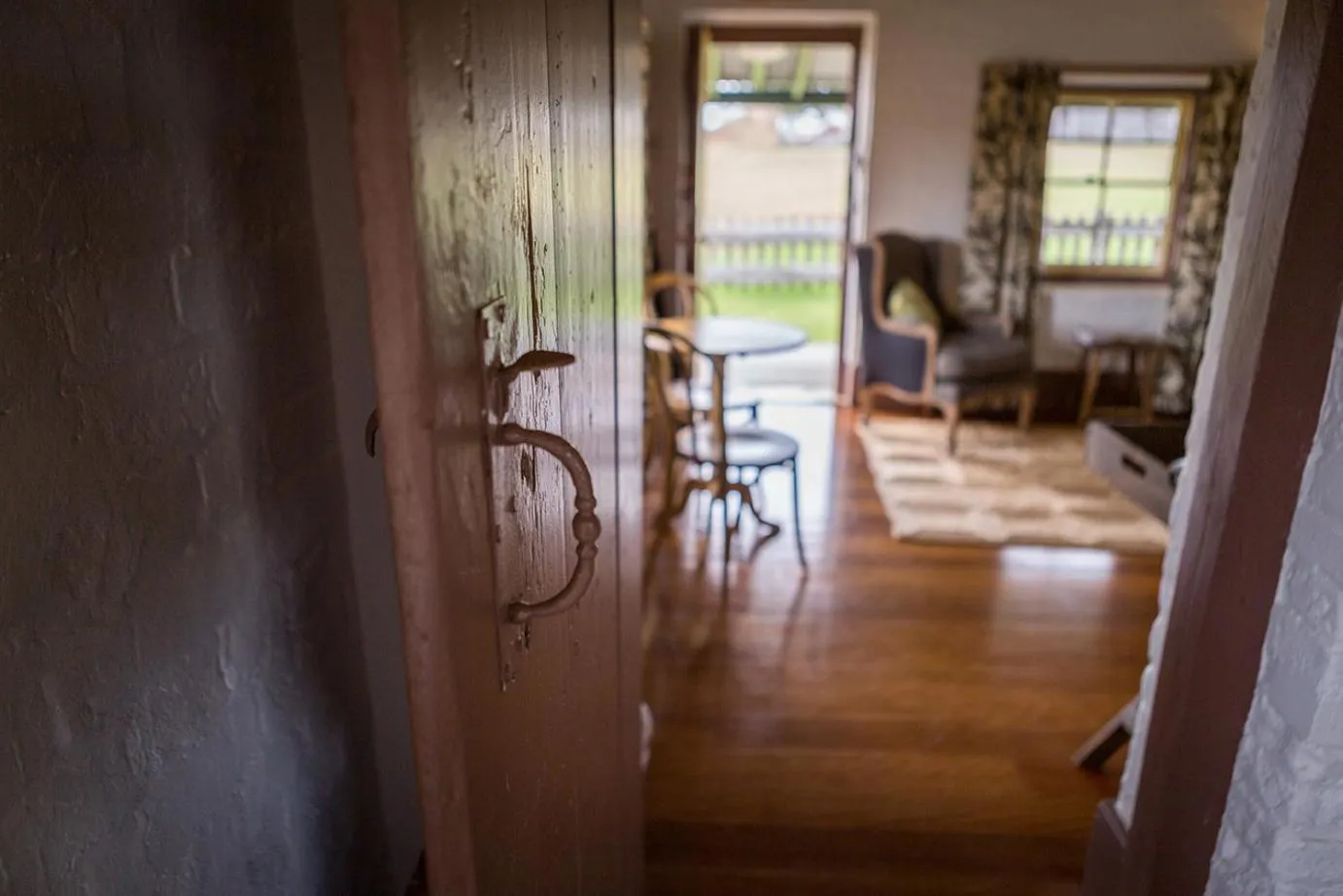 Living room in The Barracks, Tocal