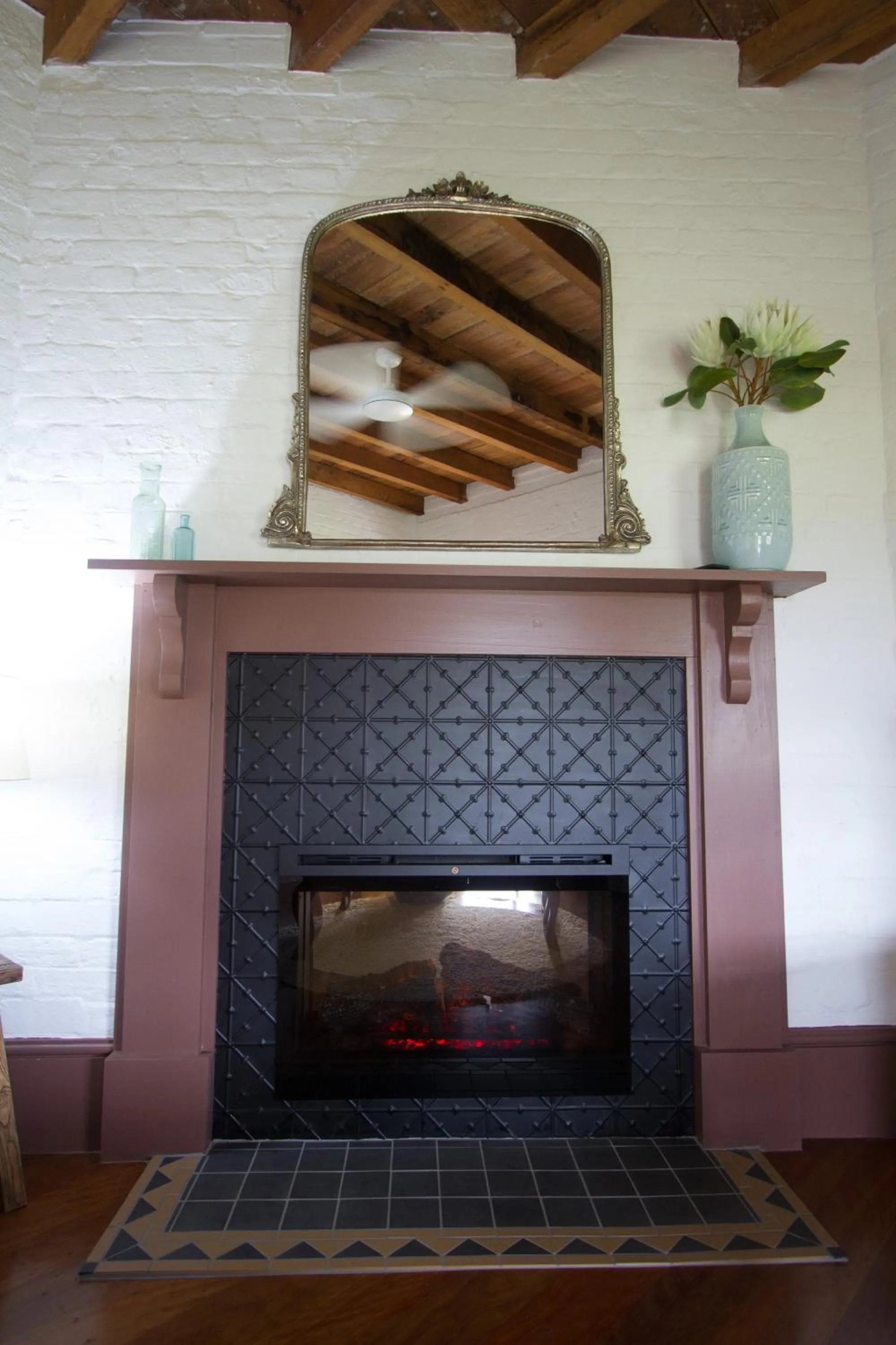 Living room in The Barracks, Tocal