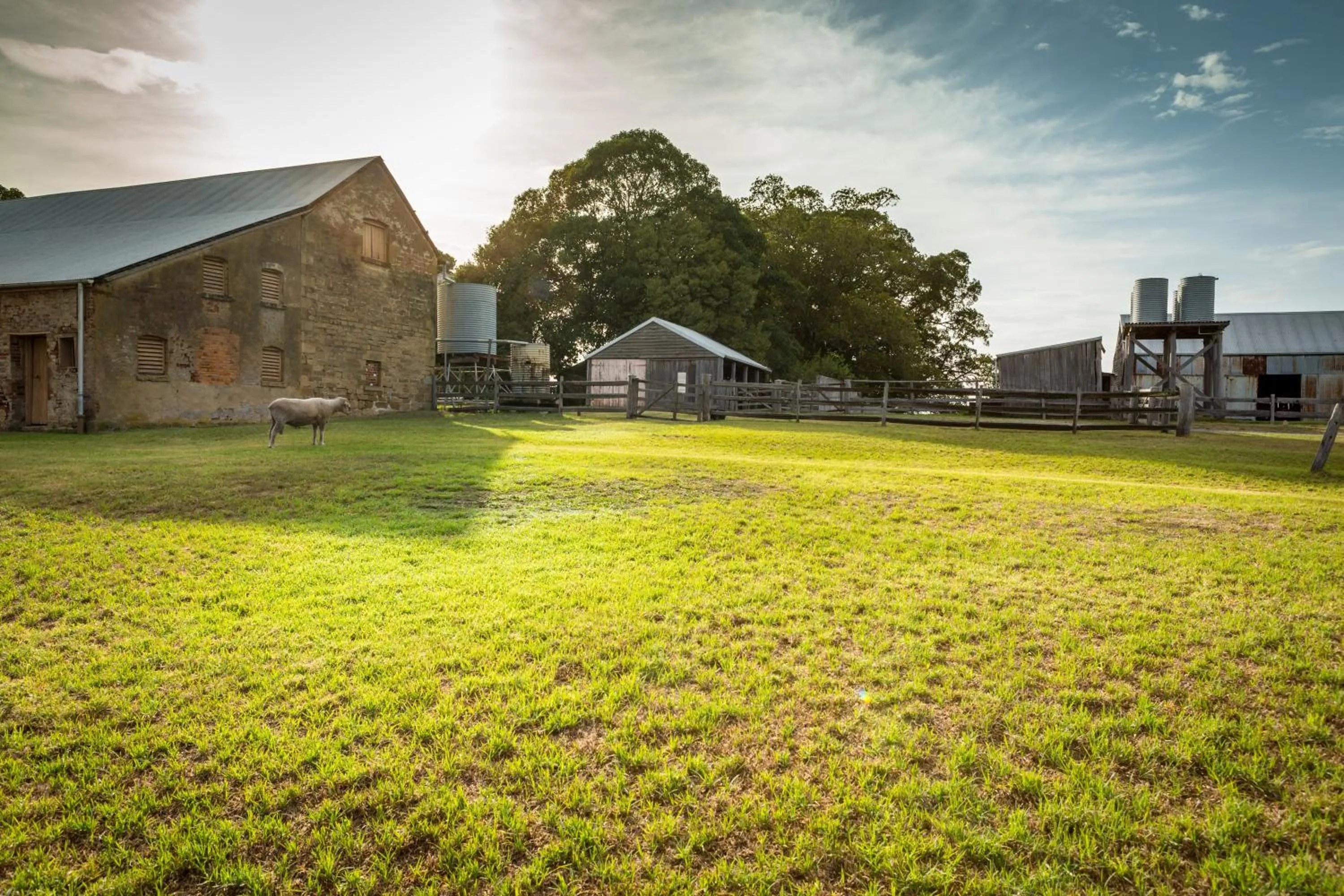 Landmark view in The Barracks, Tocal