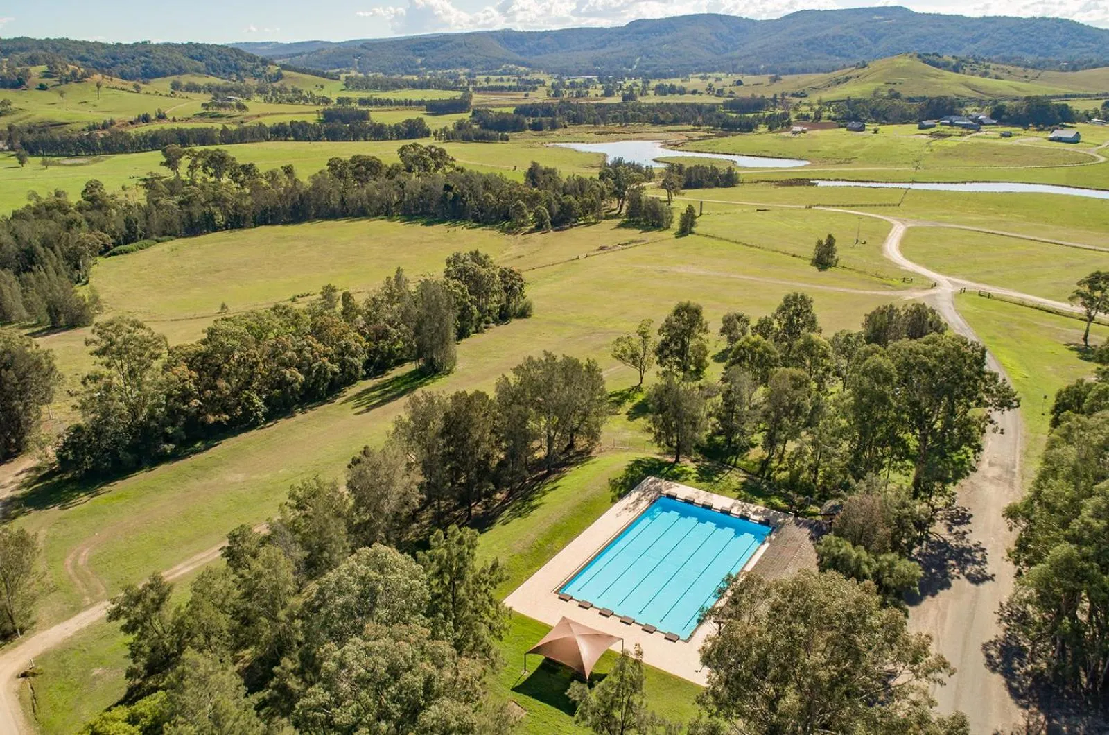 Swimming pool in The Barracks, Tocal