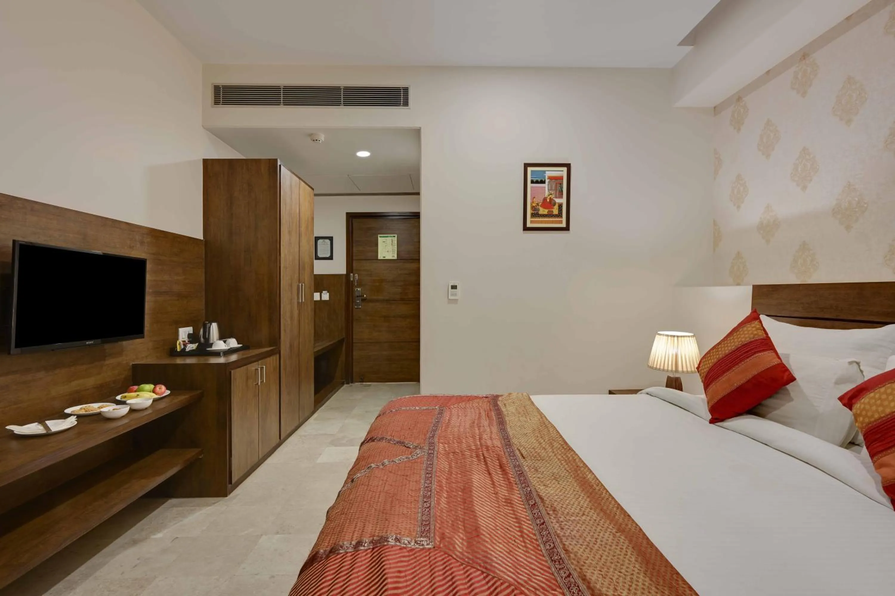 Bedroom, Bed in Shahpura Residency