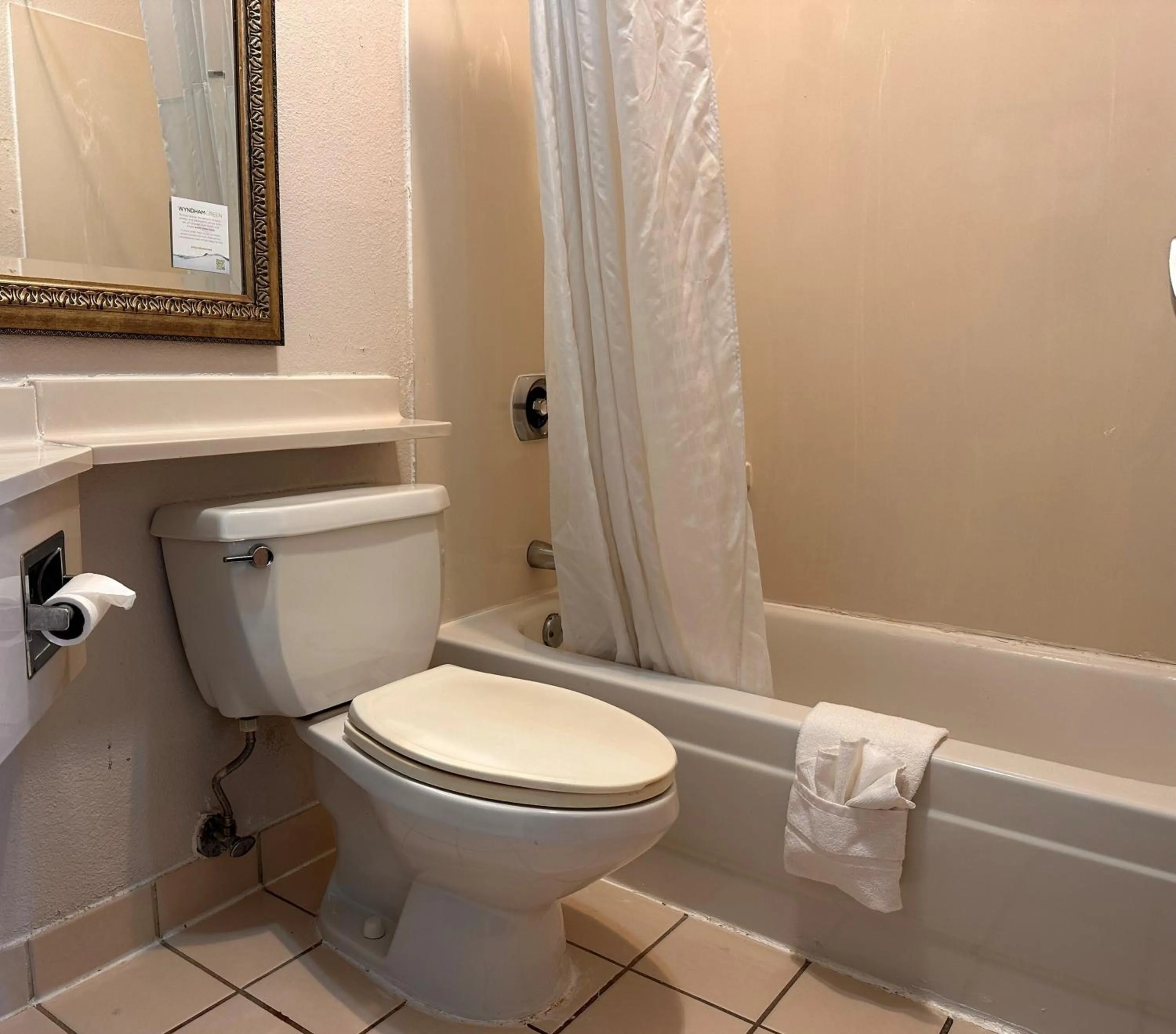 Shower in Travelodge by Wyndham Fort Wayne North