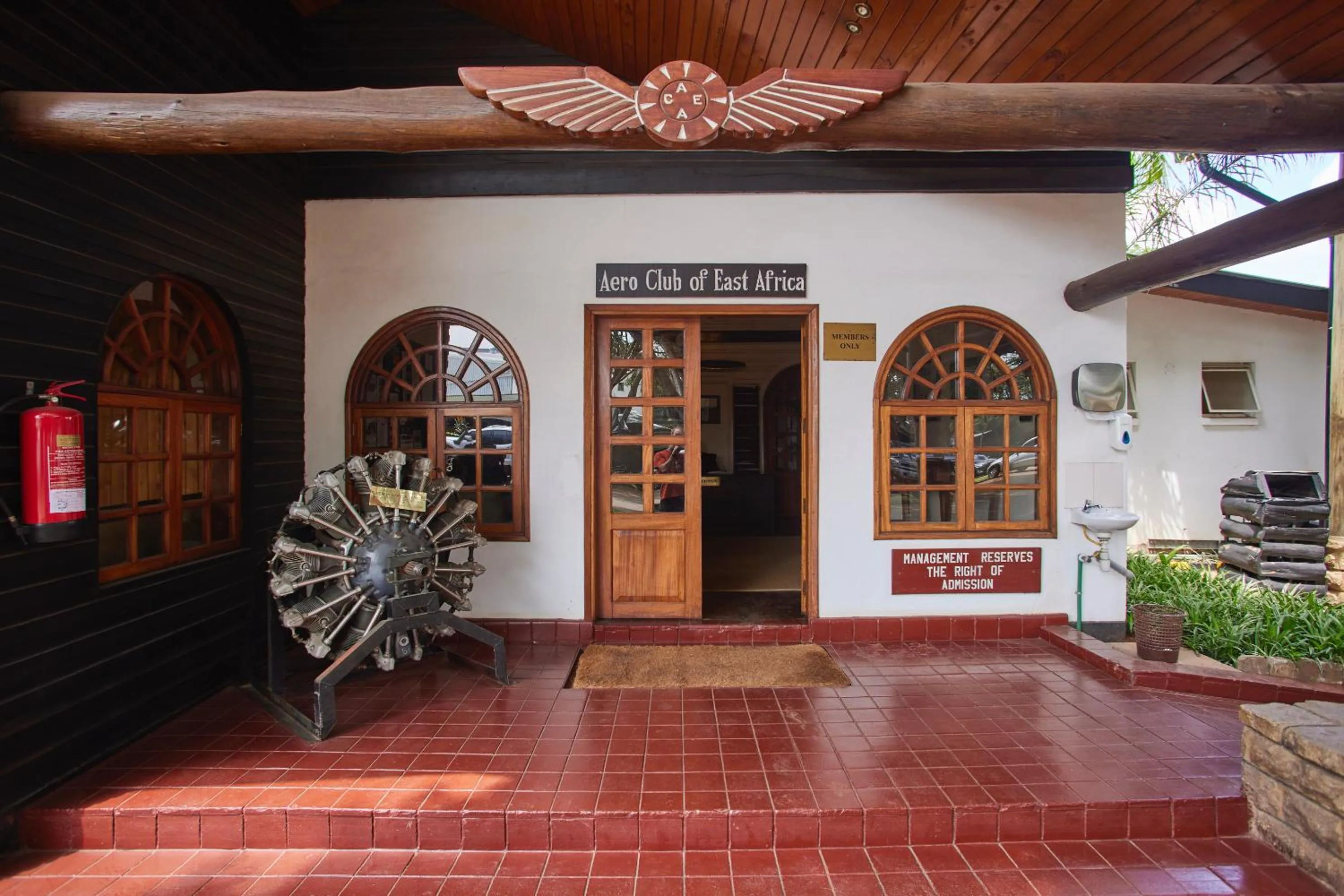 Facade/entrance in Aero Club of East Africa