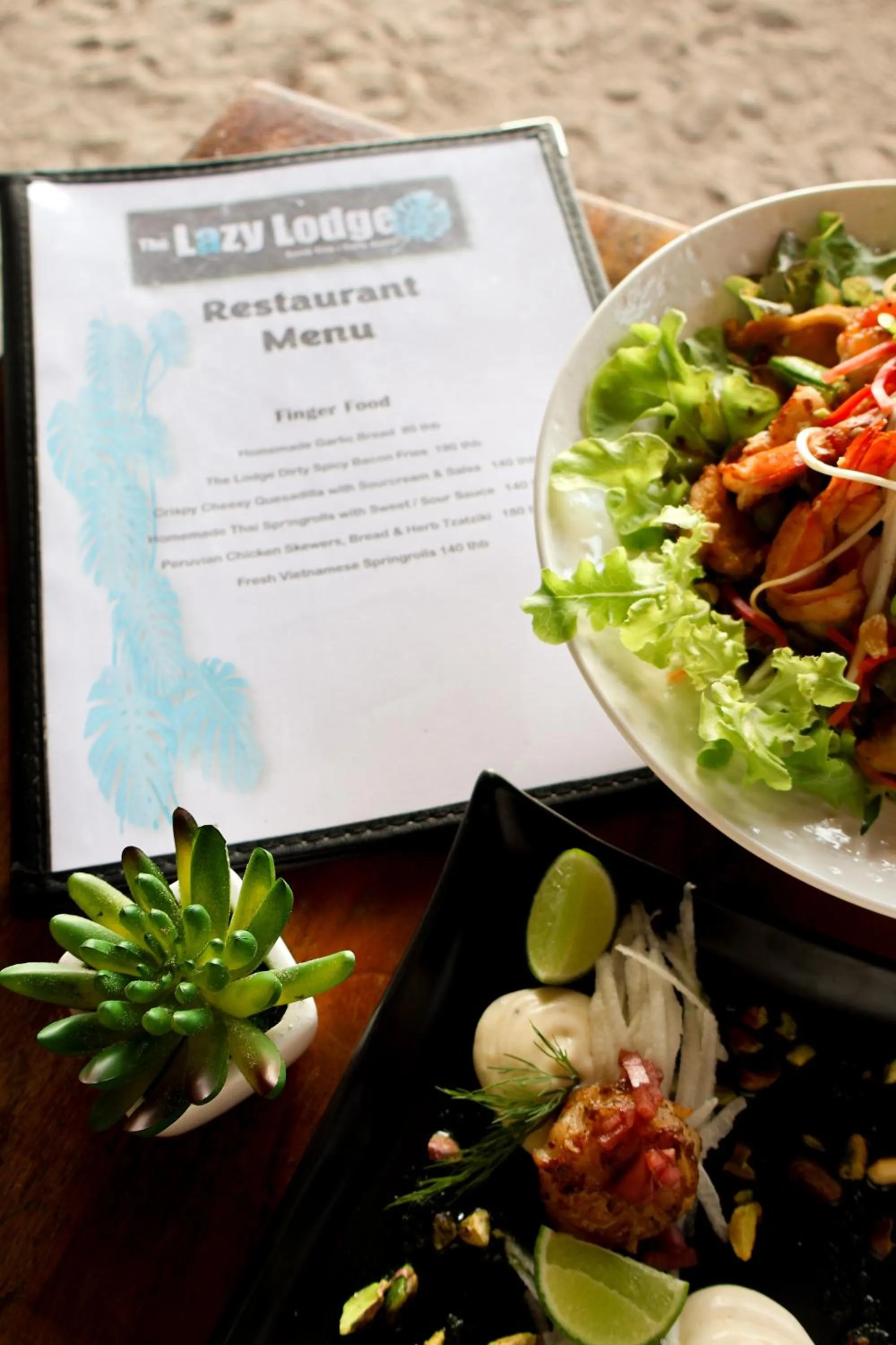 Food and drinks in The Lazy Lodge