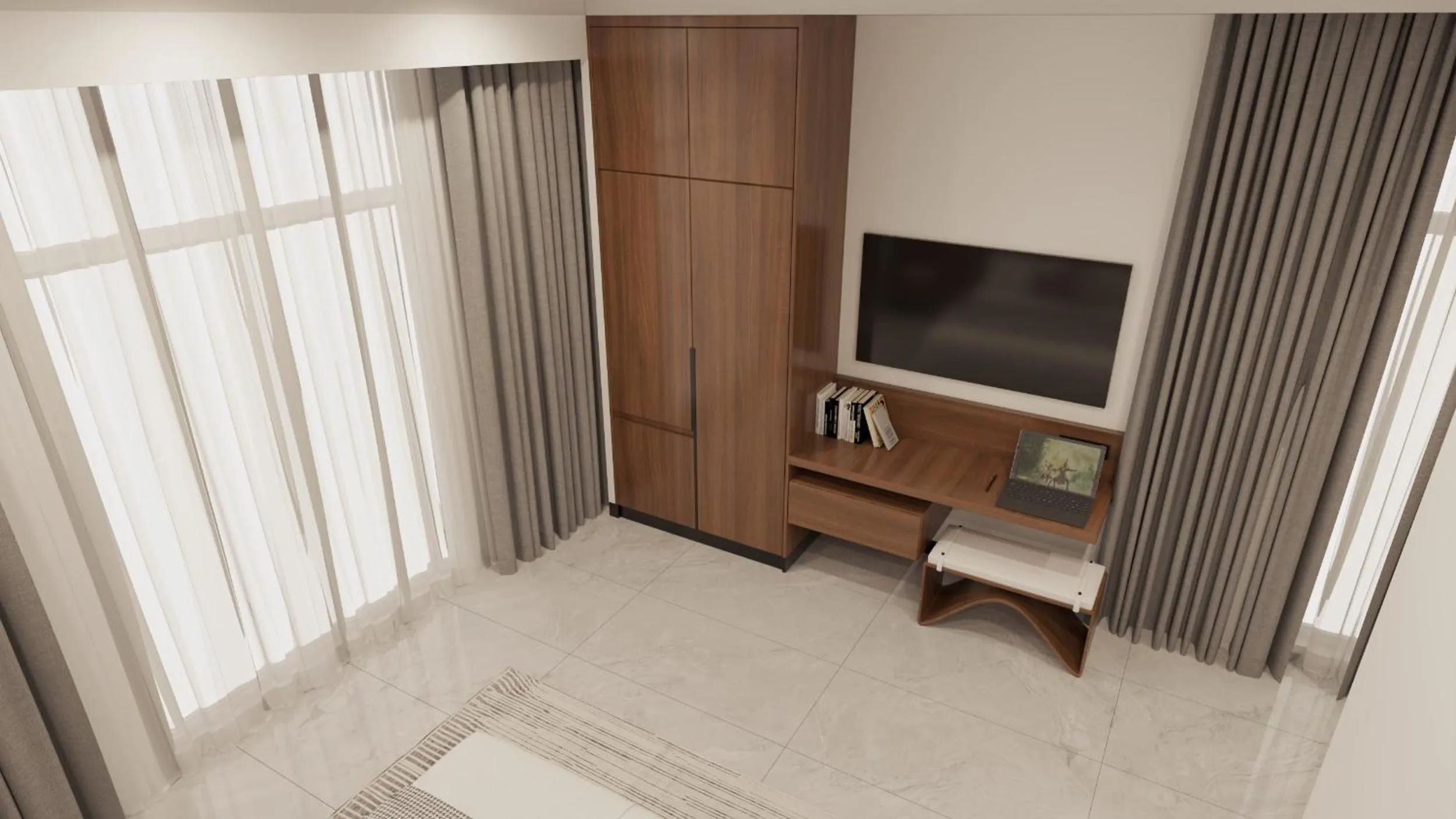 Communal lounge/ TV room in Sangkahak Mith Hotel