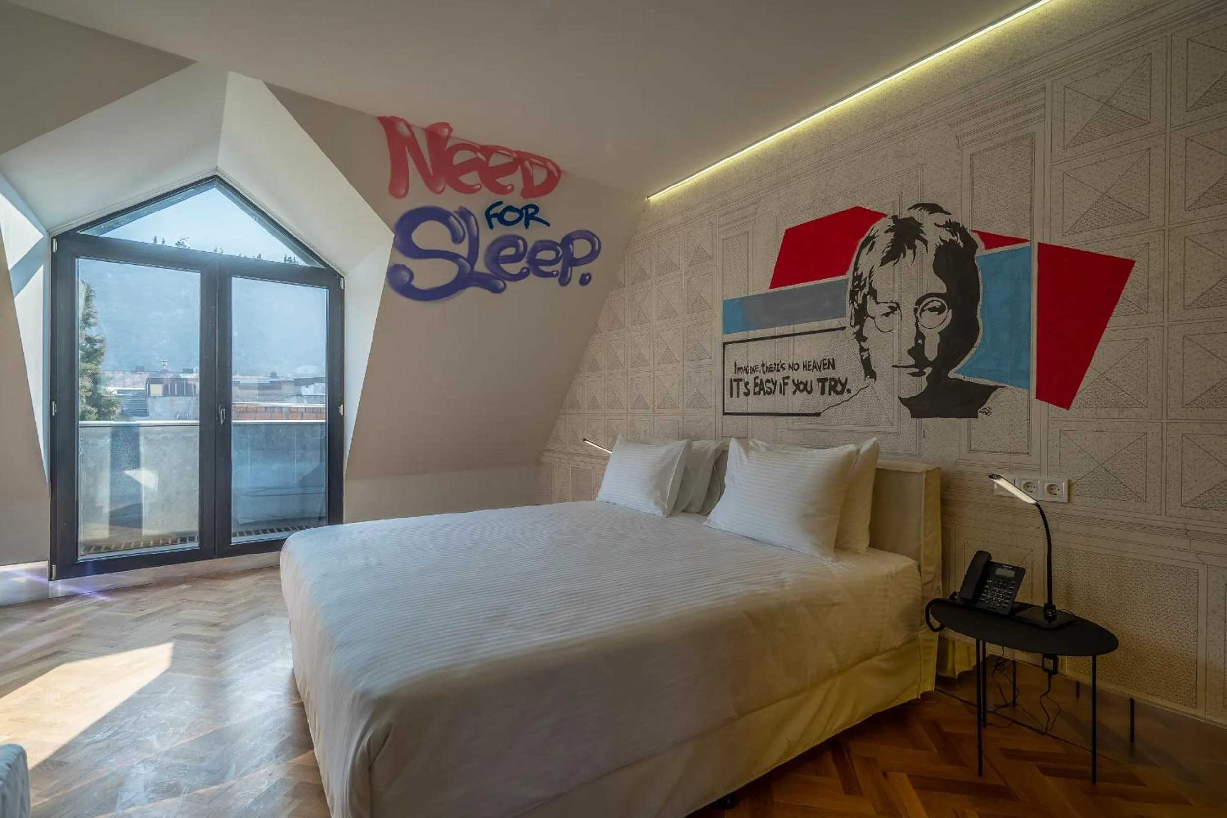 Bed in Platforma Design Hotel