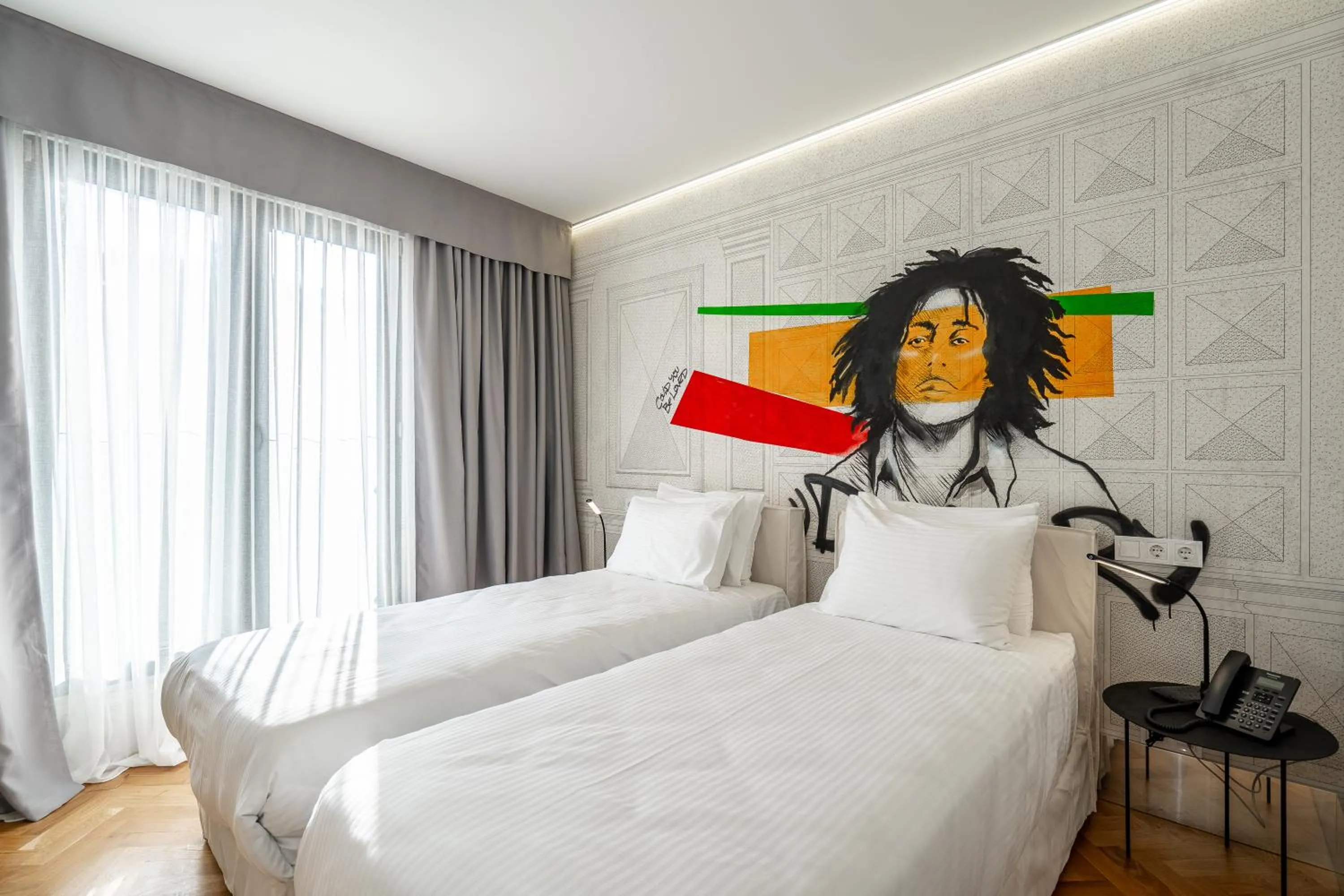Bed in Platforma Design Hotel