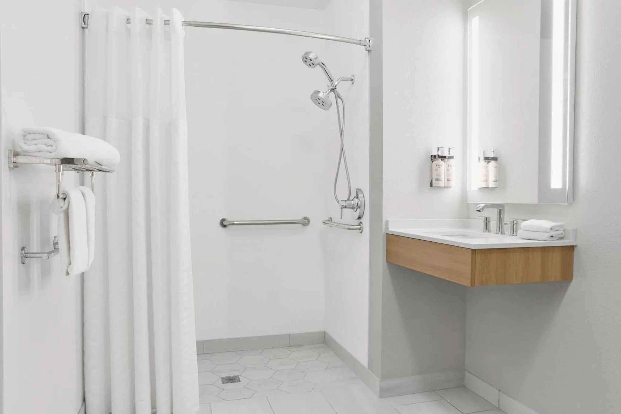 Bathroom in Staybridge Suites Peoria Downtown by IHG