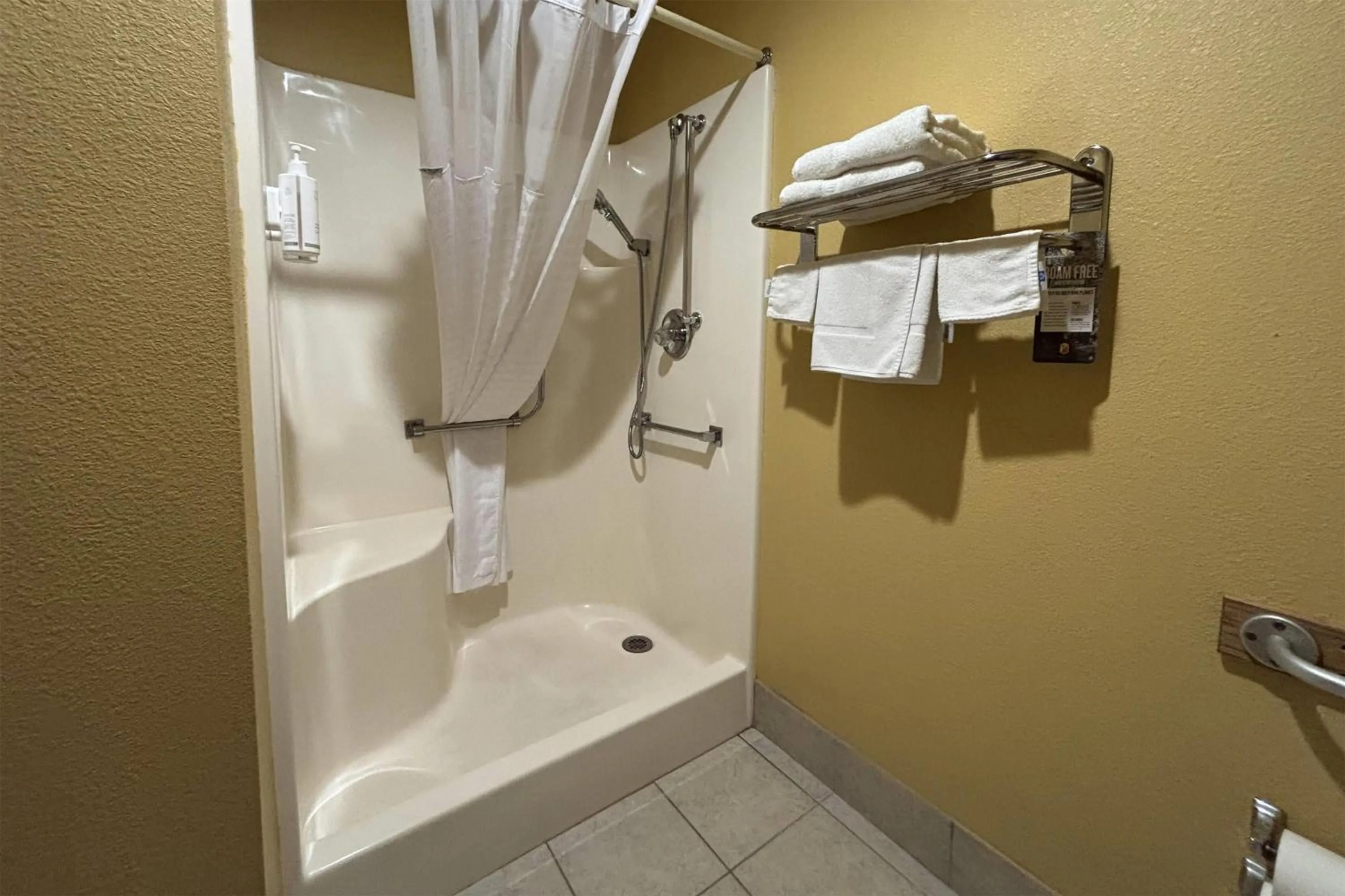 Bathroom in Super 8 by Wyndham Staunton