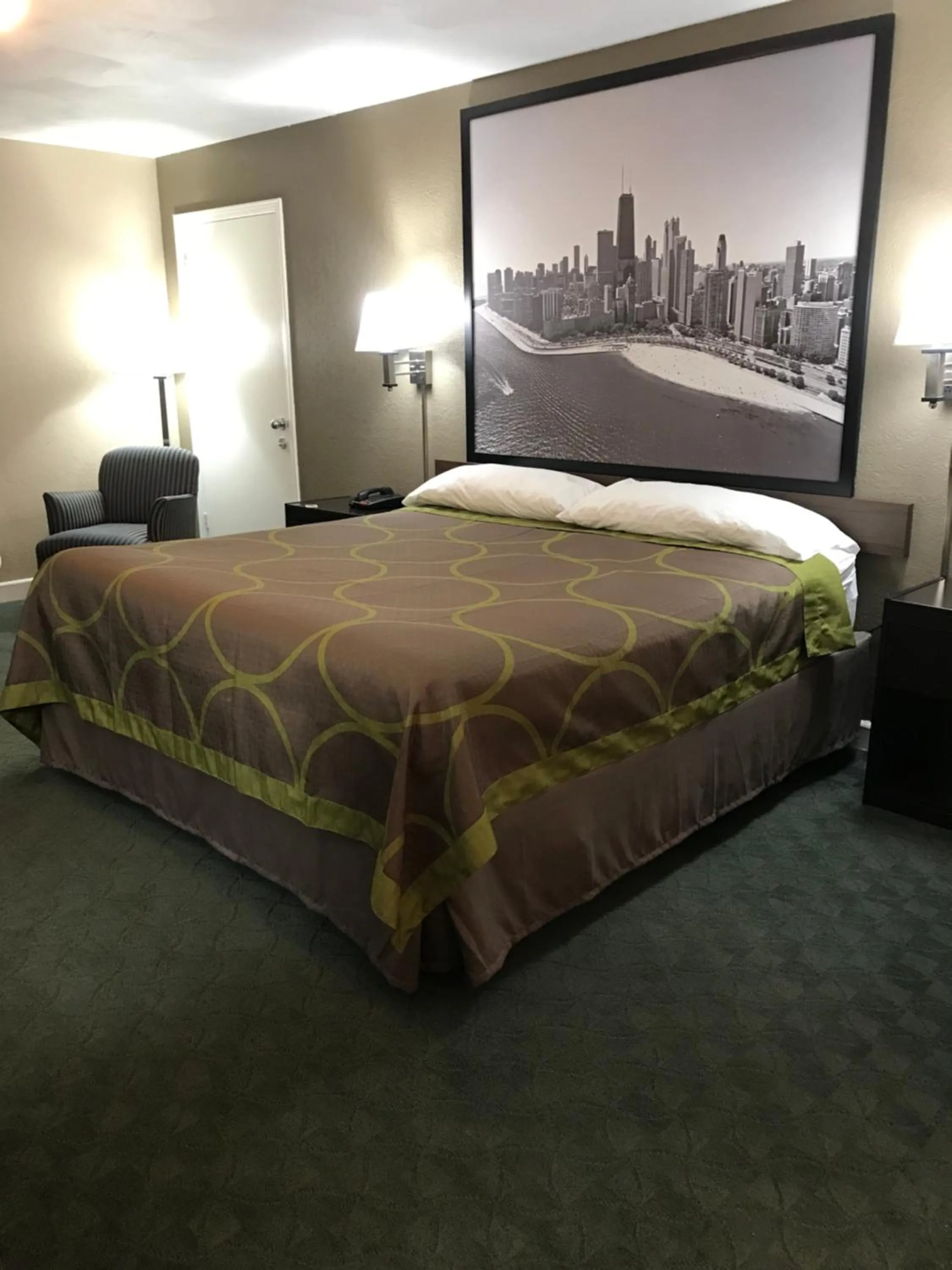 Bed in Super 8 by Wyndham Taylorville IL