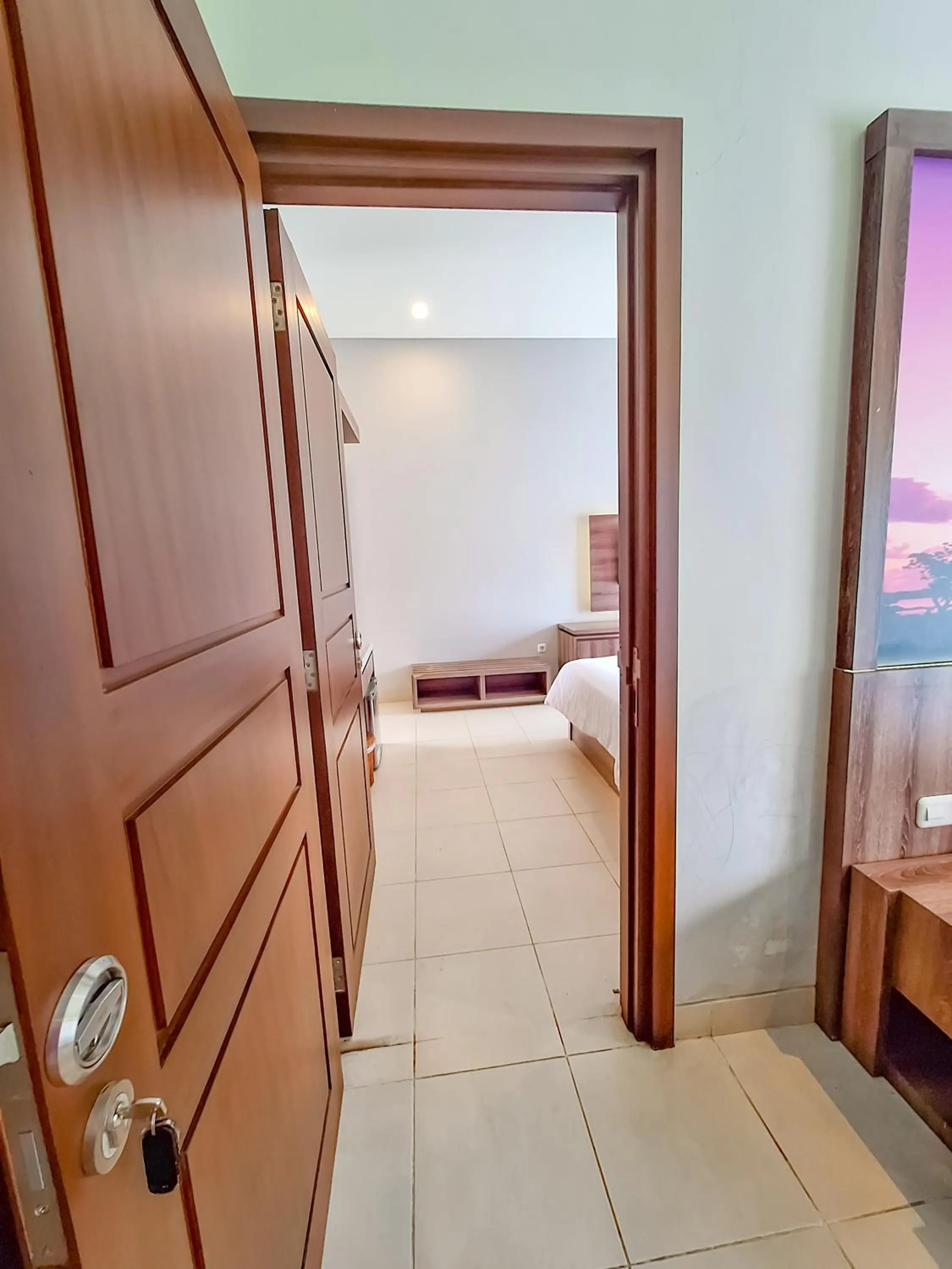 Bed in Sekuro Village Beach Resort