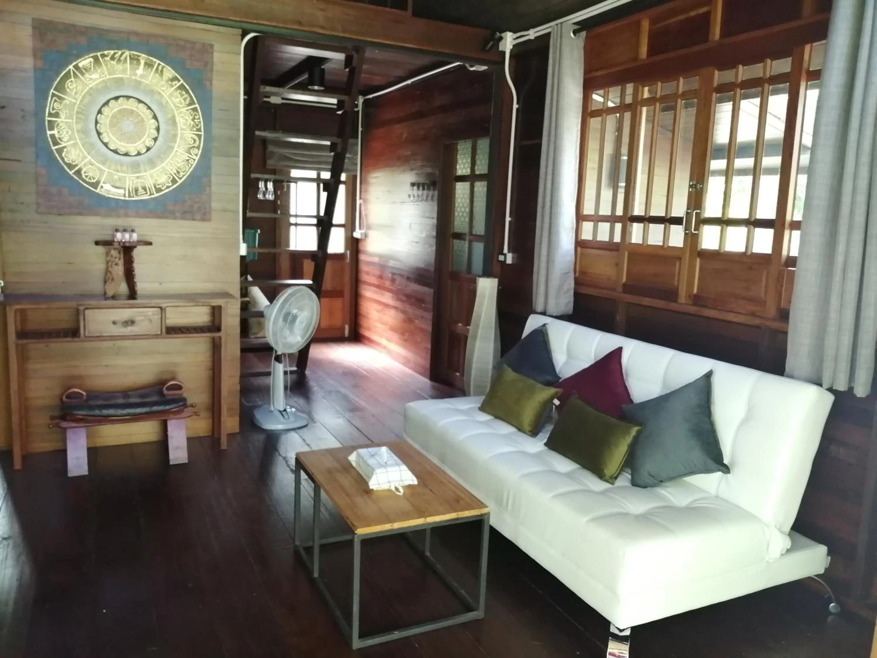 Living room in Rustic​ Charm​ Suphan​