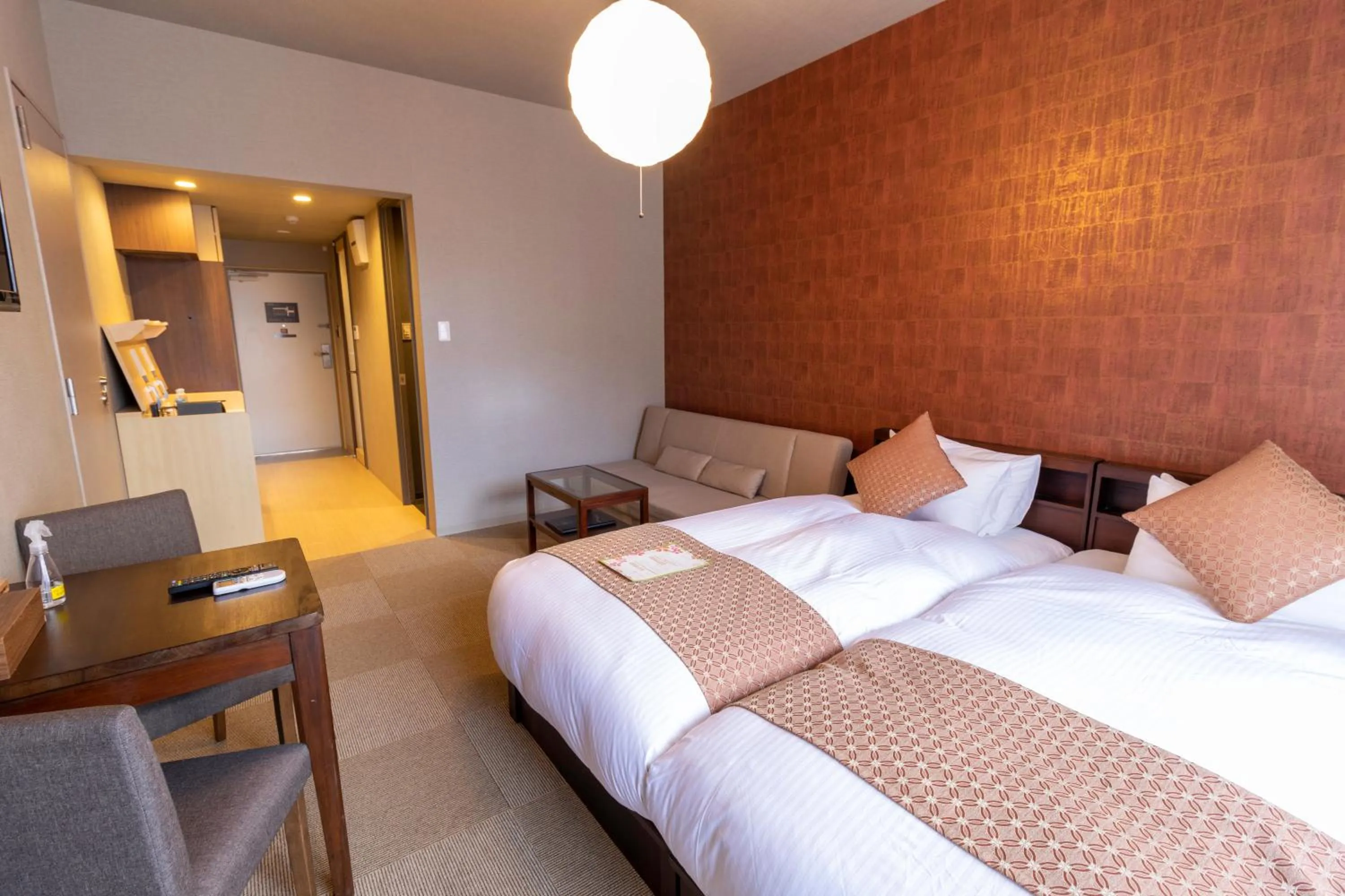 Kitchen or kitchenette, Bed in Stay SAKURA Kyoto Fuga