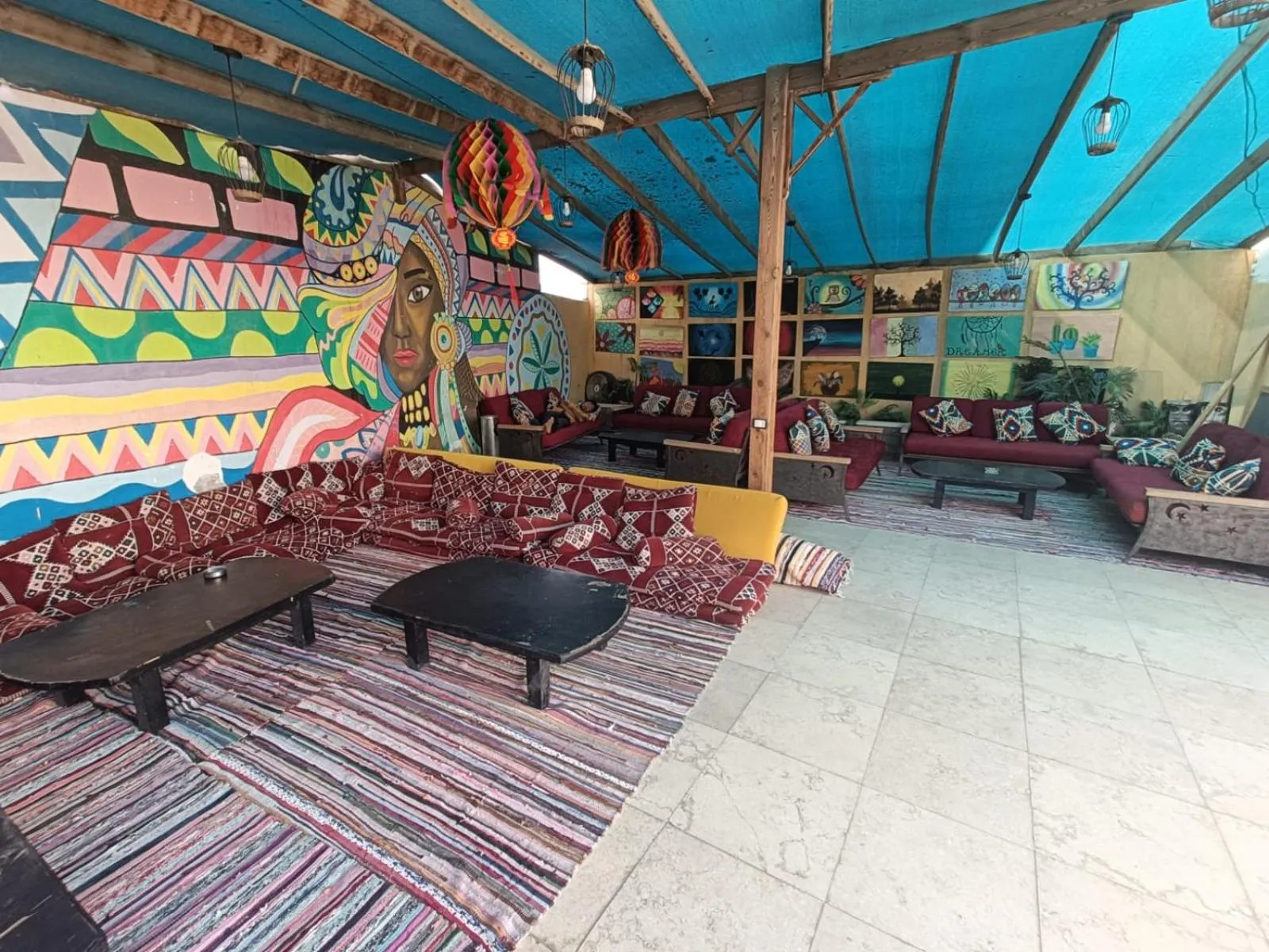 Seating area in Carmine Hotel Dahab