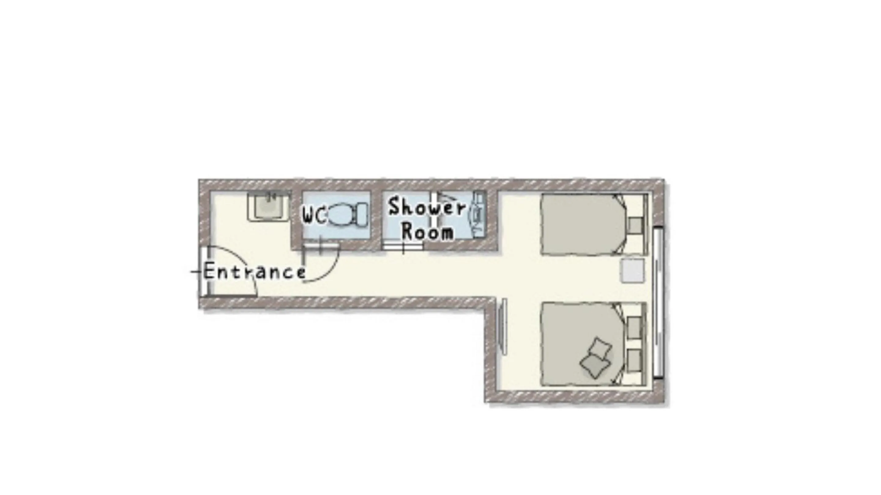 Floor plan in Playsis Asakusa