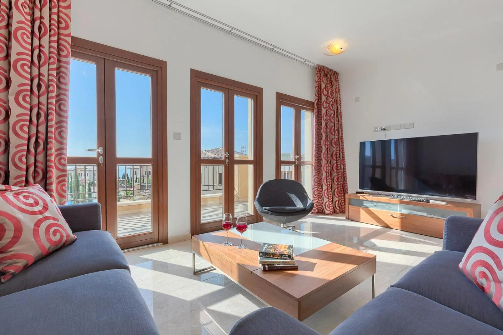 Living room in Aphrodite Hills Rentals - Premium Serviced Apartments