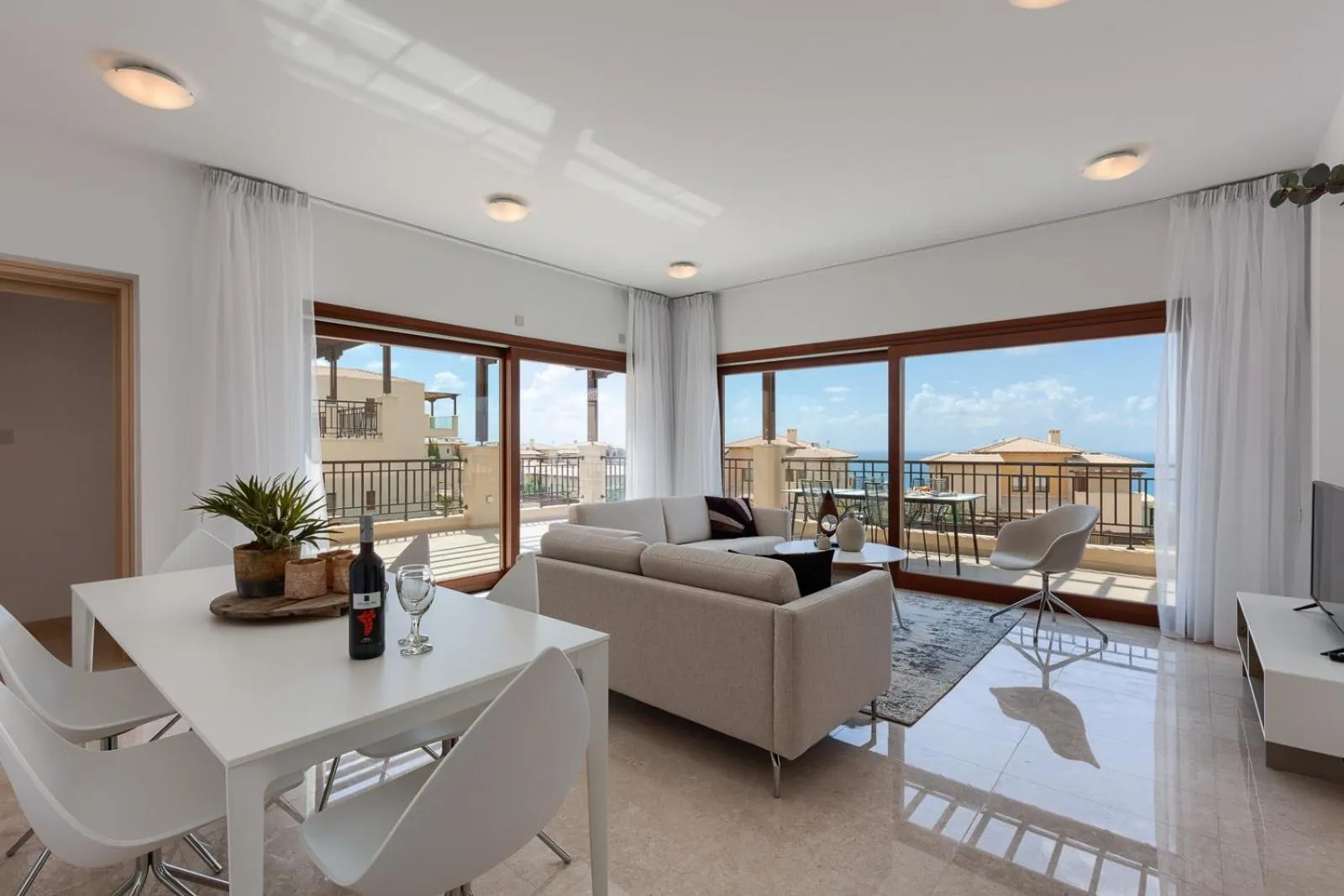 Living room in Aphrodite Hills Rentals - Premium Serviced Apartments