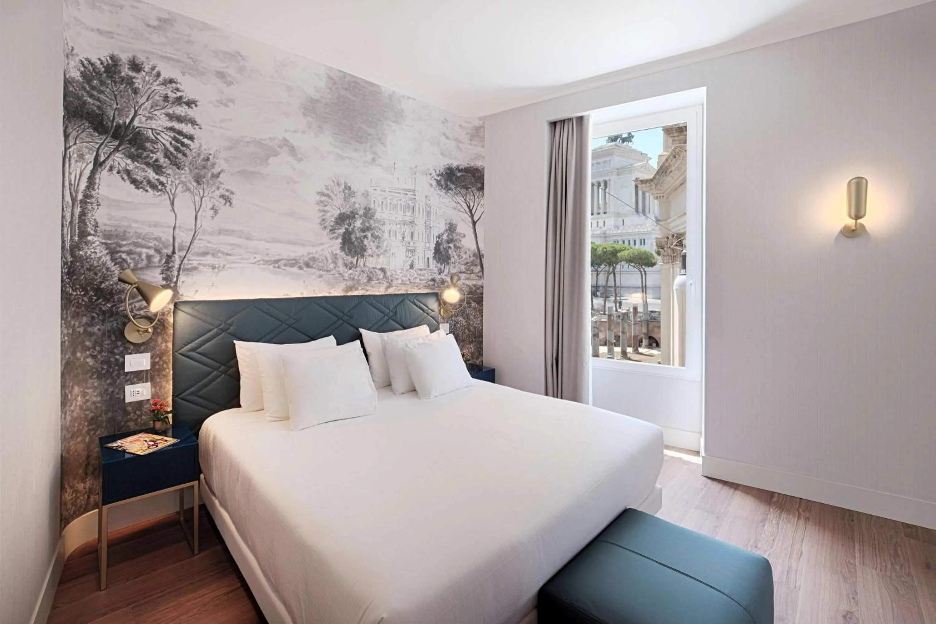 Bedroom, Bed in NH Collection Roma Fori Imperiali