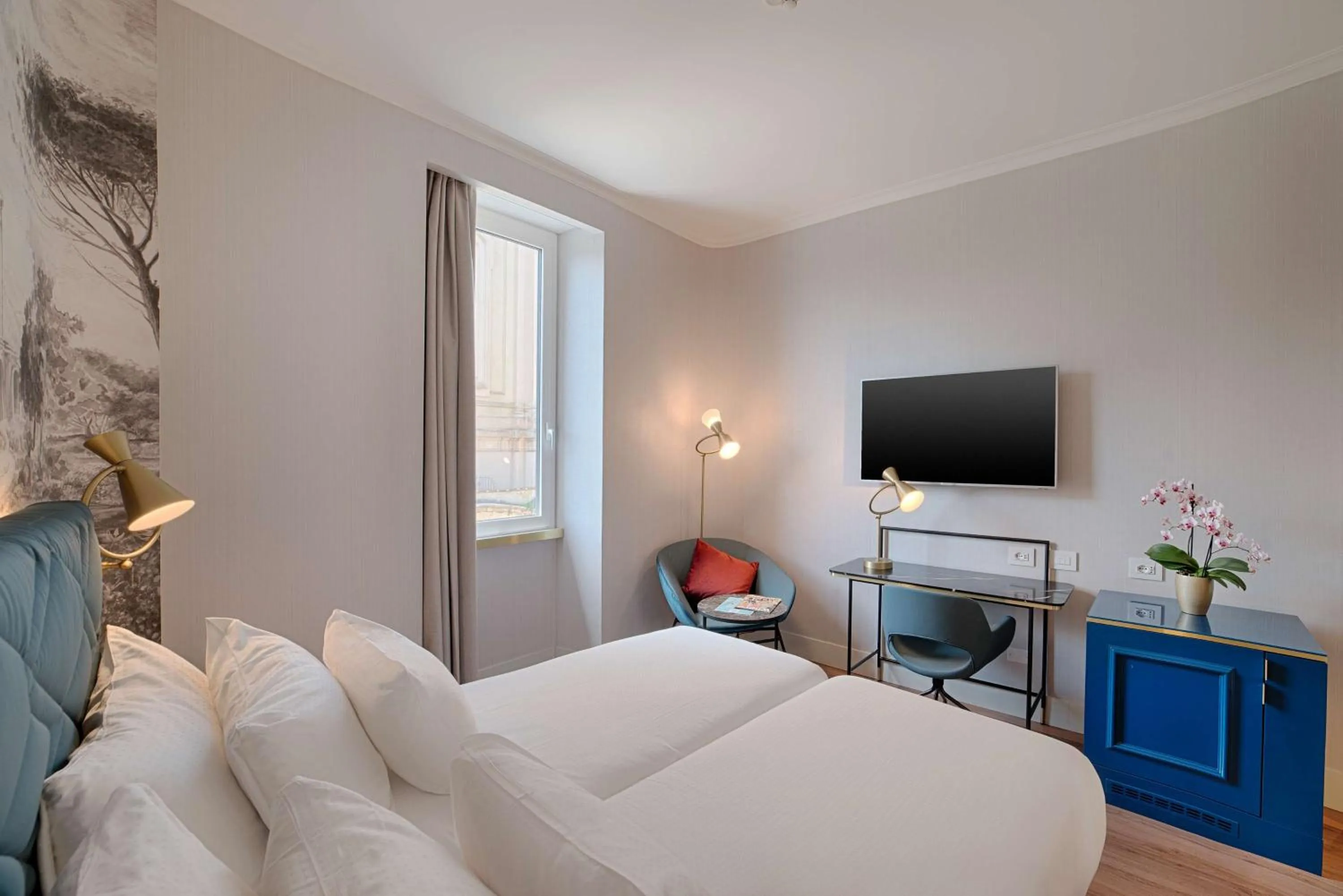 Bedroom, Bed in NH Collection Roma Fori Imperiali