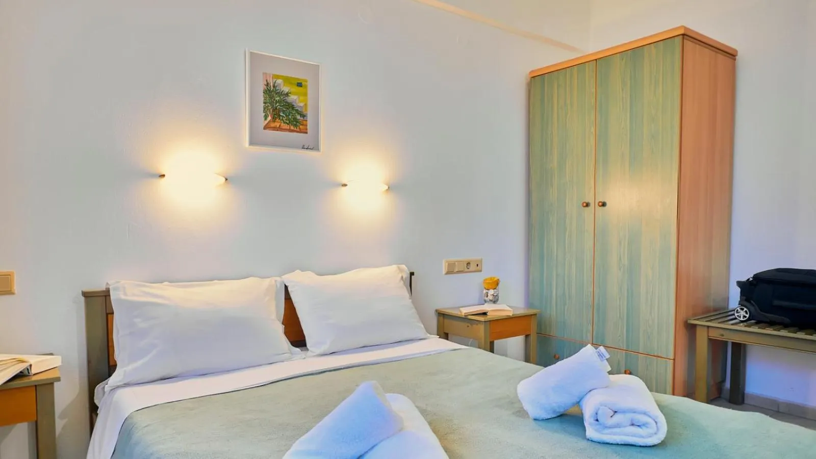 Bedroom, Bed in Dionysos Apartments & Studios