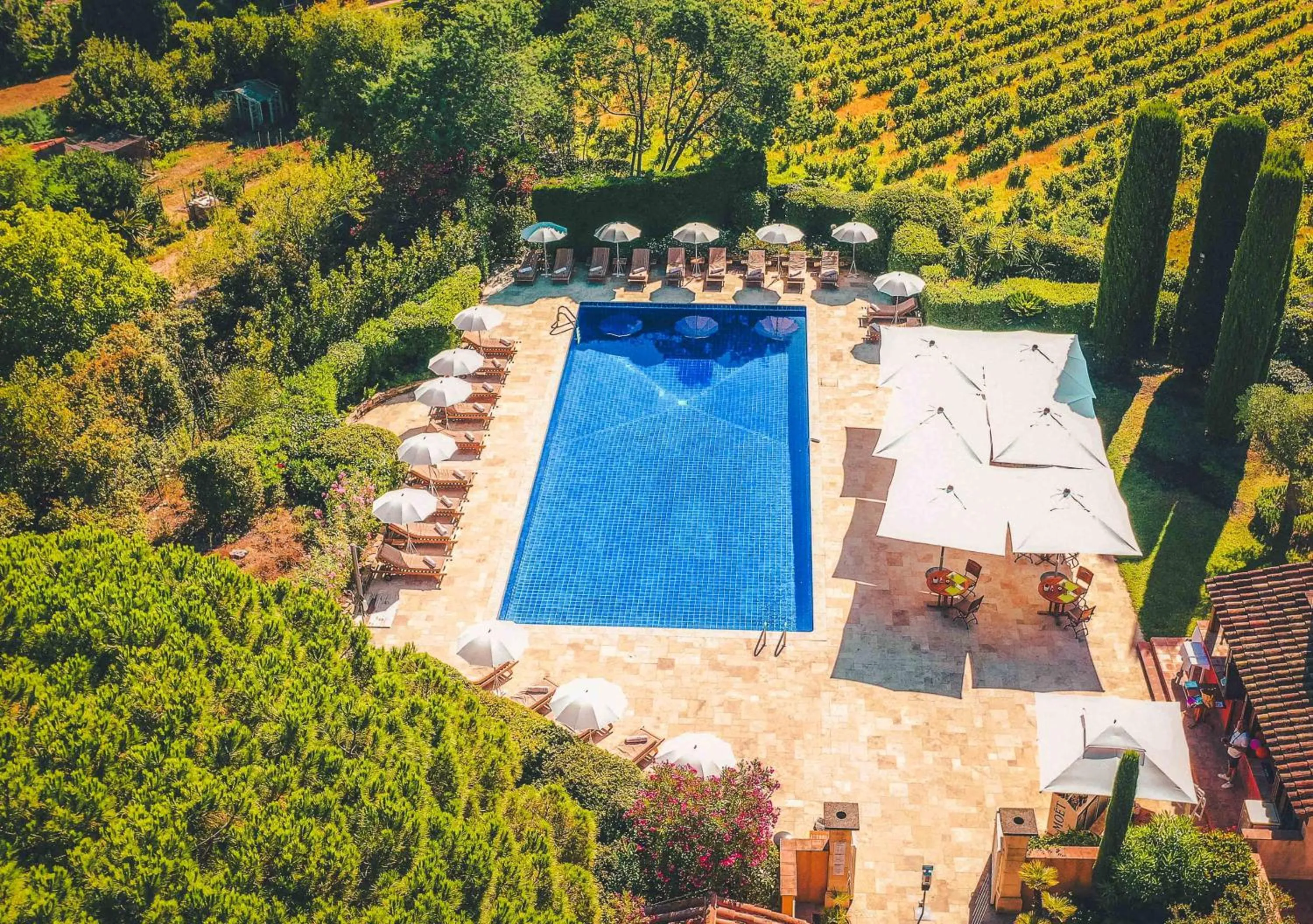 Pool view in Hôtel La Mandarine
