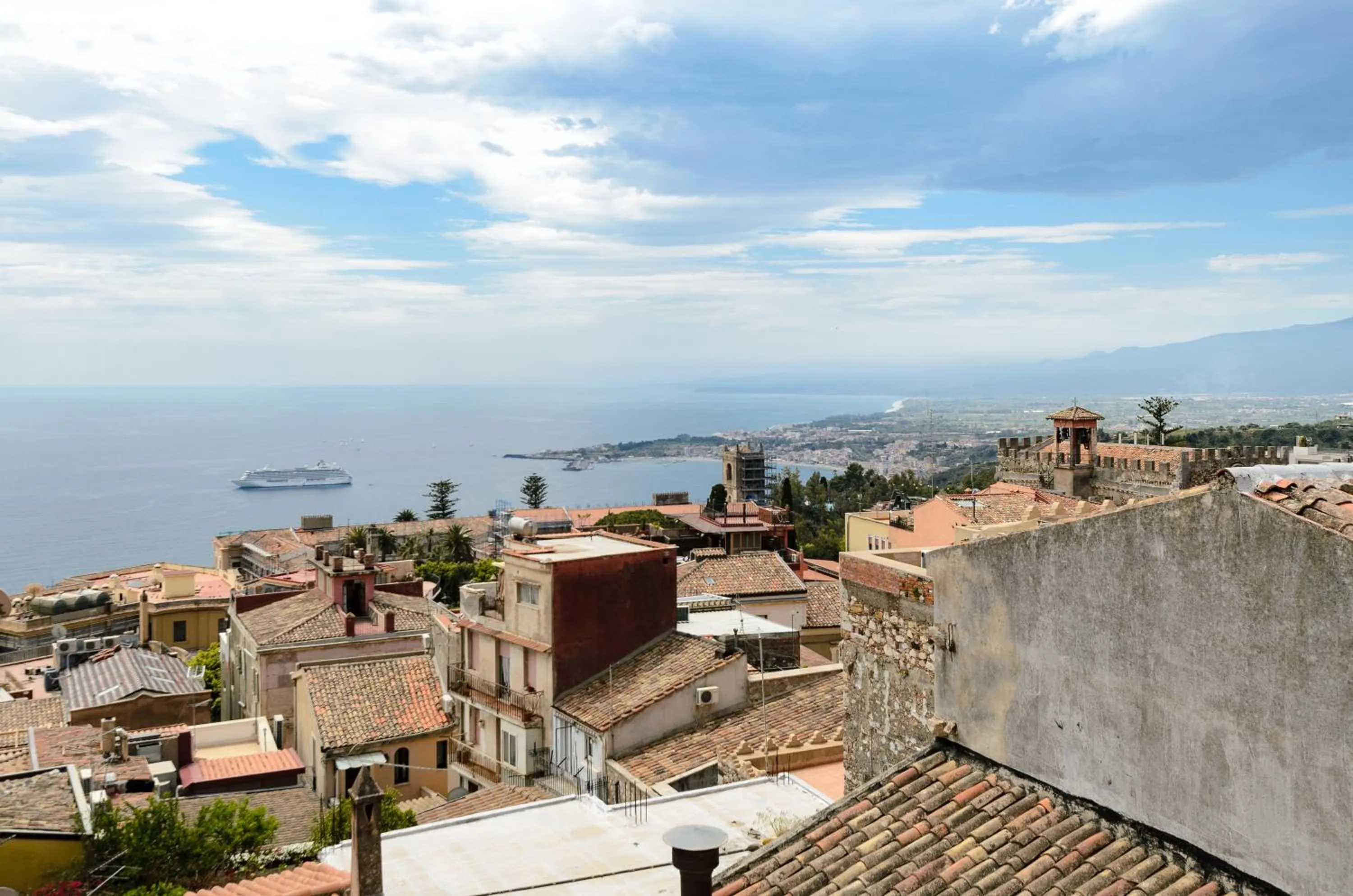 Sea view in Sunset Holiday Home Taormina