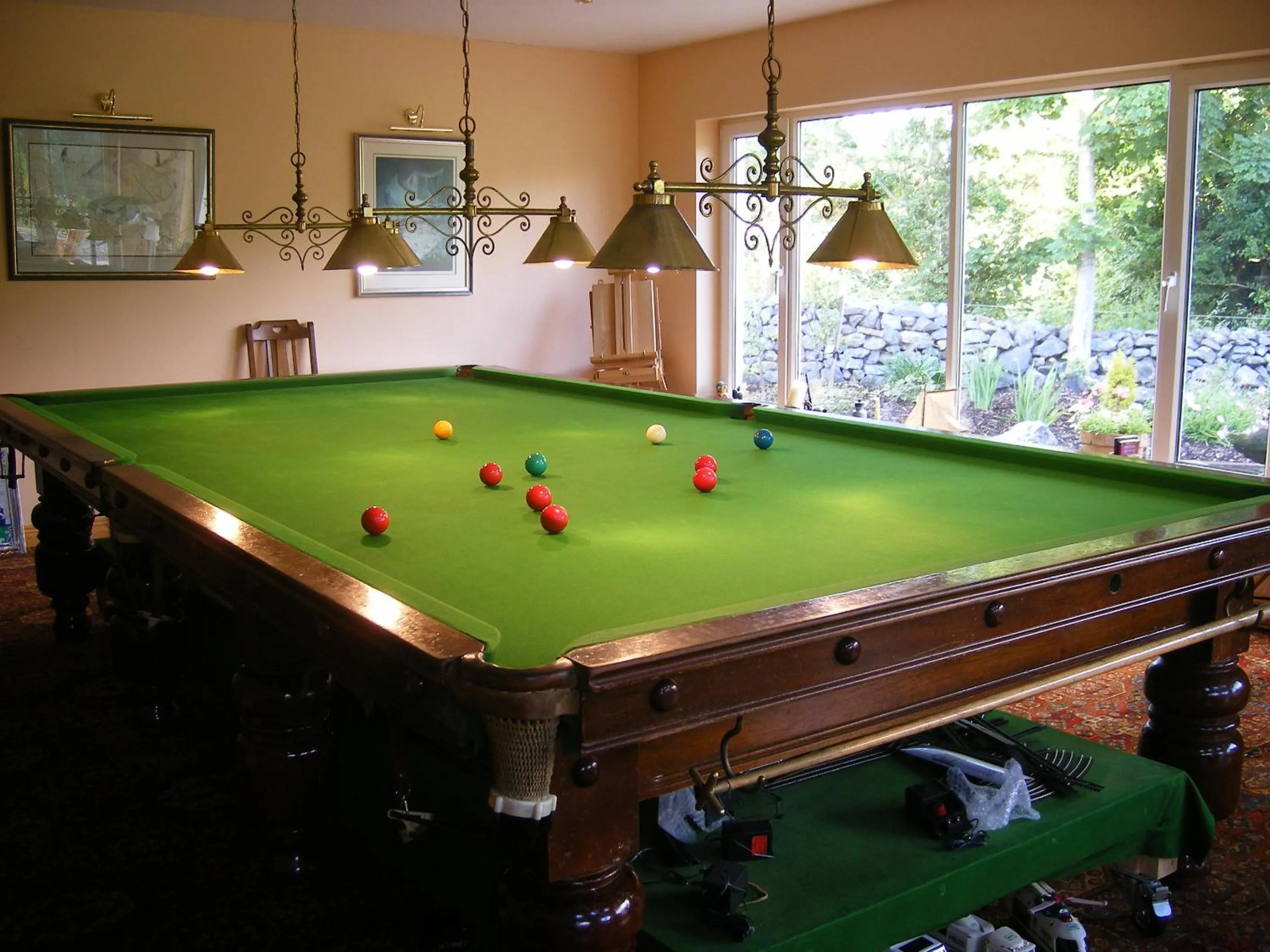 Billiard in Camillaun Lodge with Lough Corrib Boat Hire