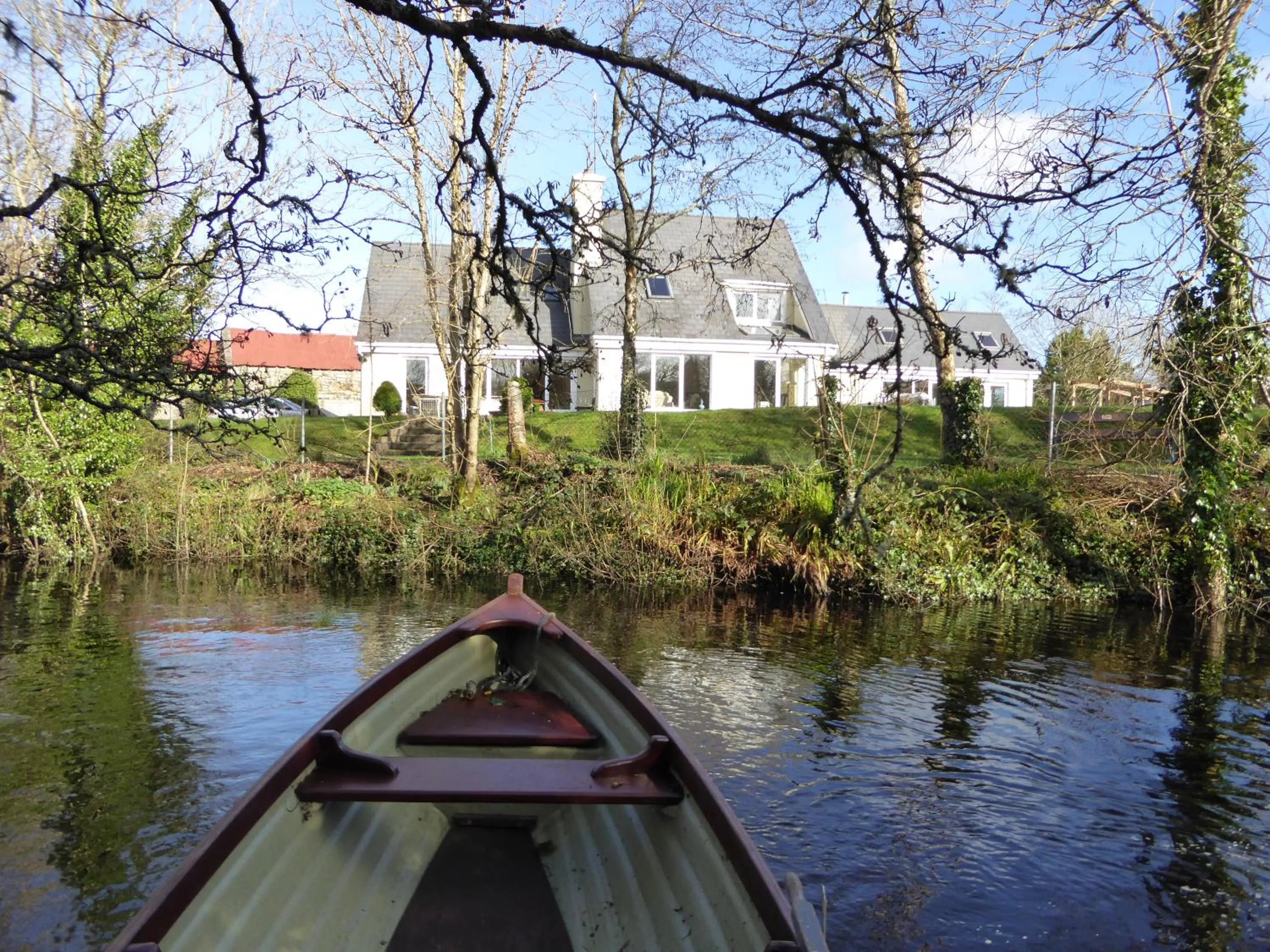 River view in Camillaun Lodge with Lough Corrib Boat Hire