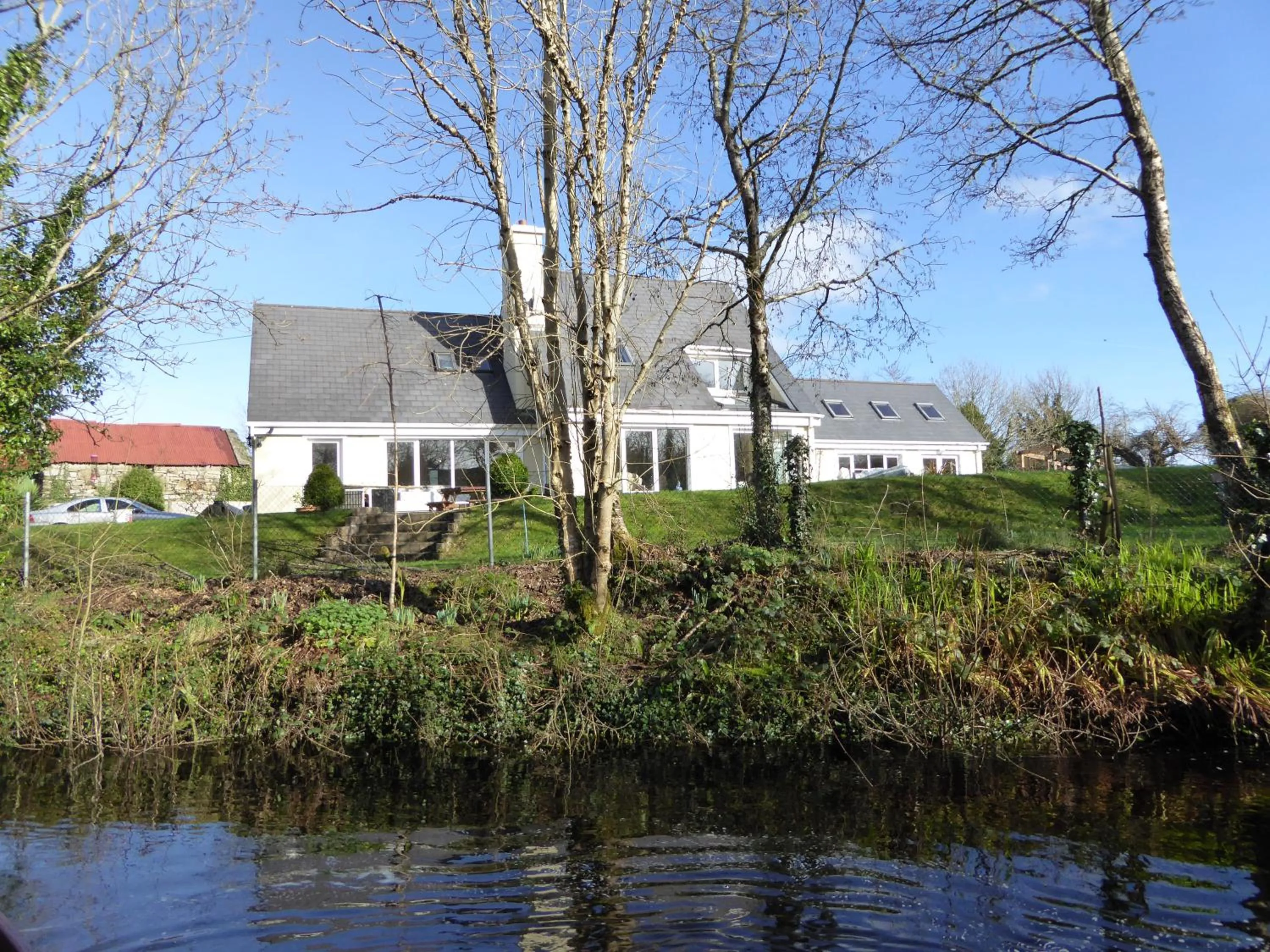 River view in Camillaun Lodge with Lough Corrib Boat Hire