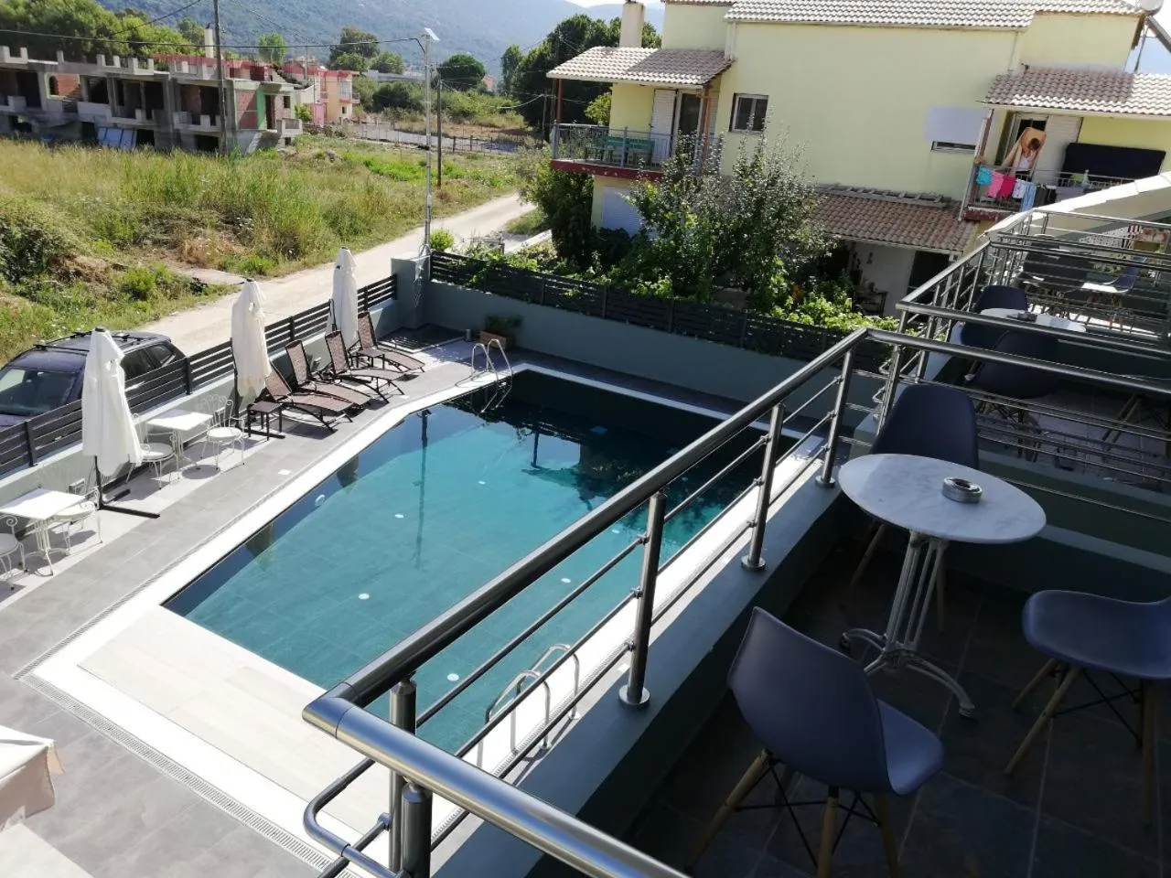 Swimming pool in Sunset