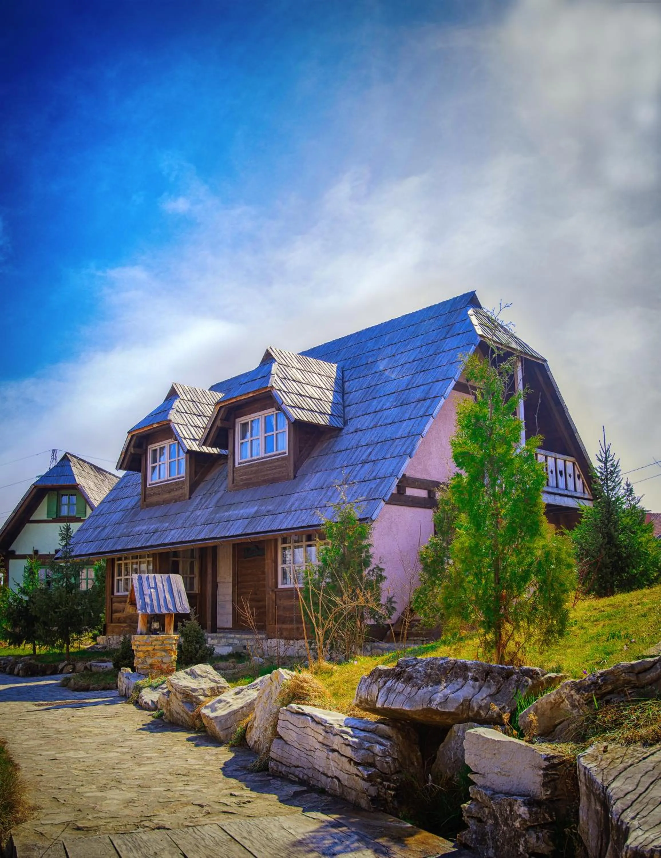 Facade/entrance in Etno Village Cardaci