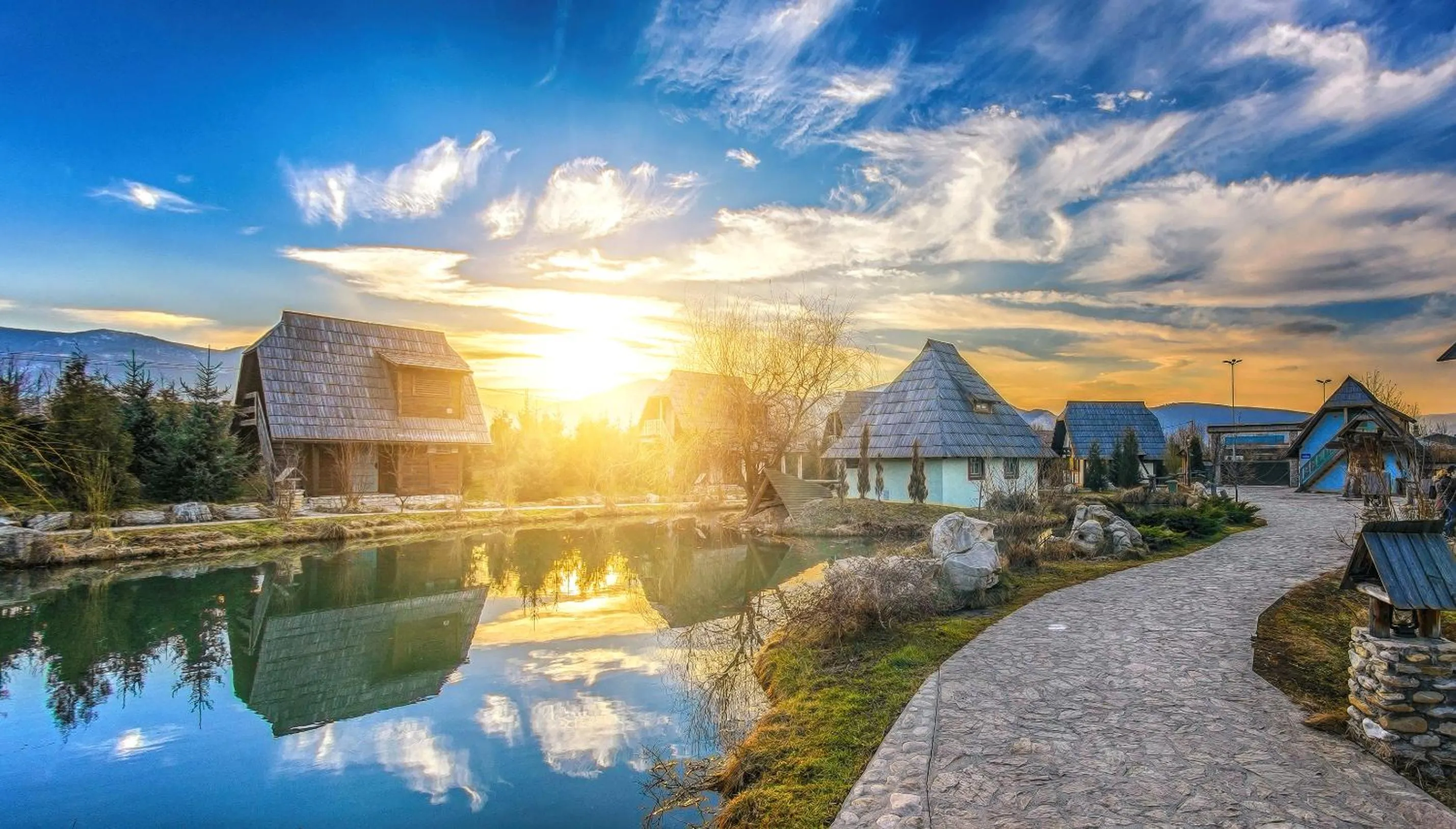 Sunset in Etno Village Cardaci