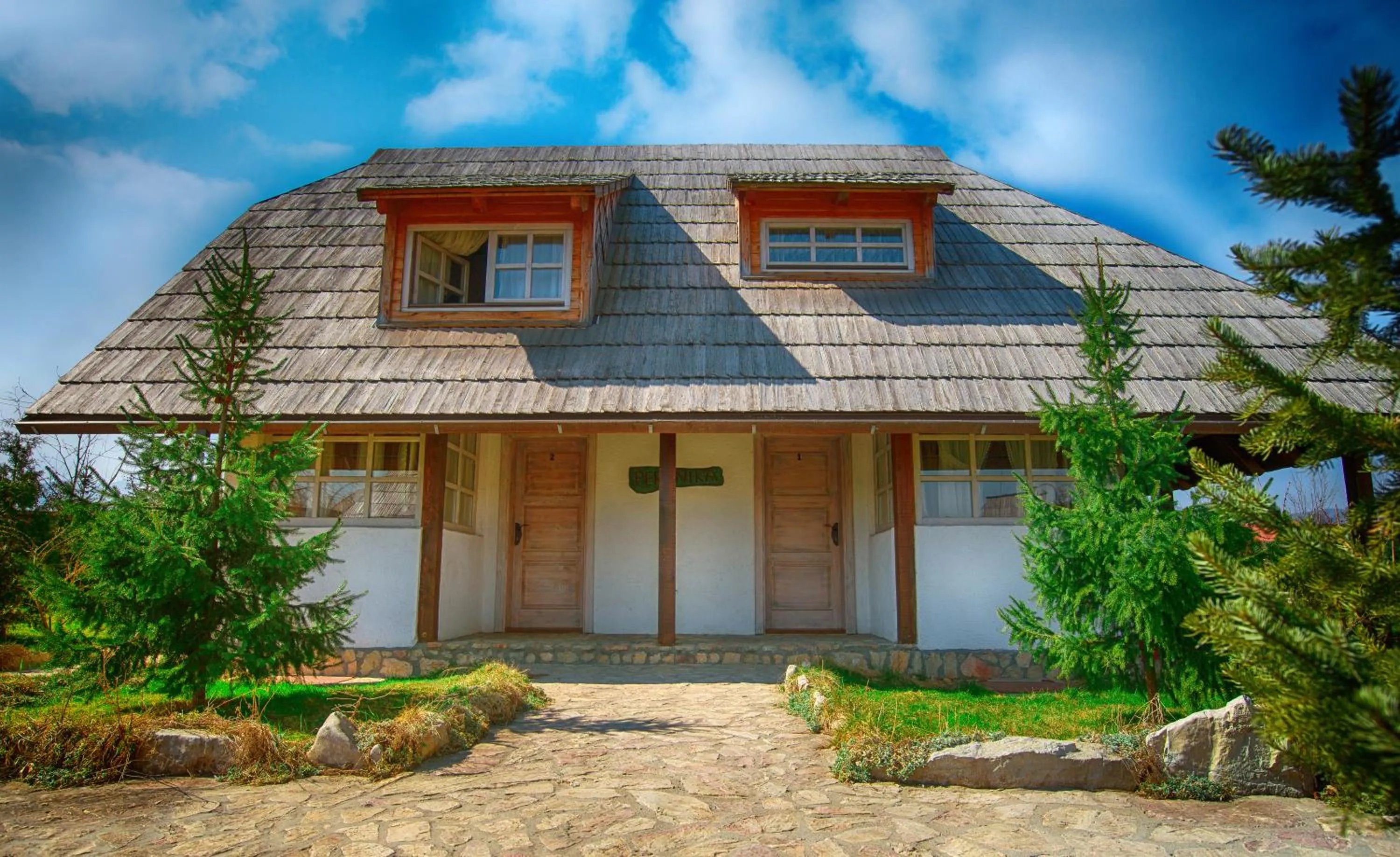 Facade/entrance in Etno Village Cardaci