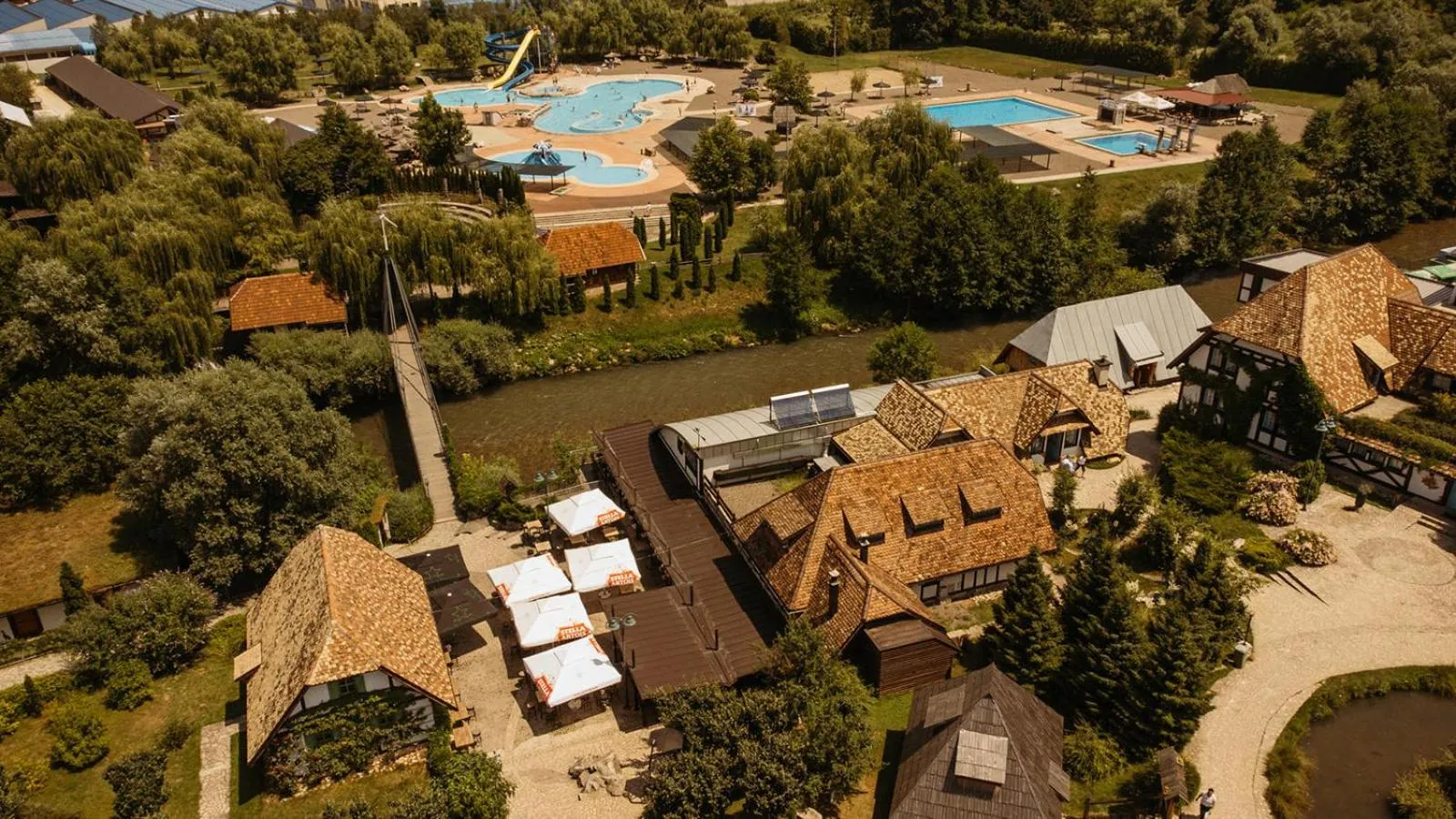 Bird's eye view in Etno Village Cardaci