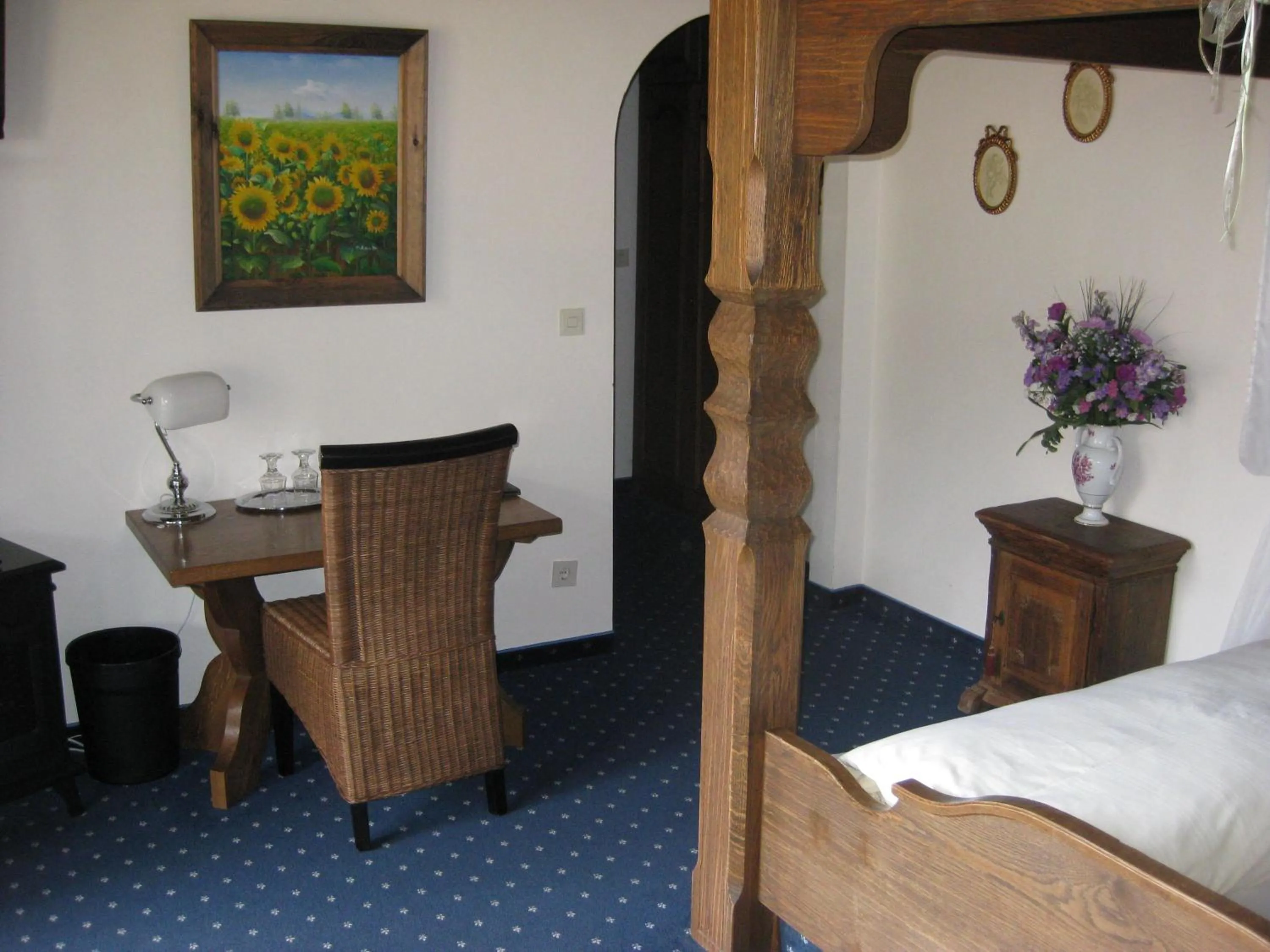 Decorative detail, Bed in Panoramahotel Karwendelhof