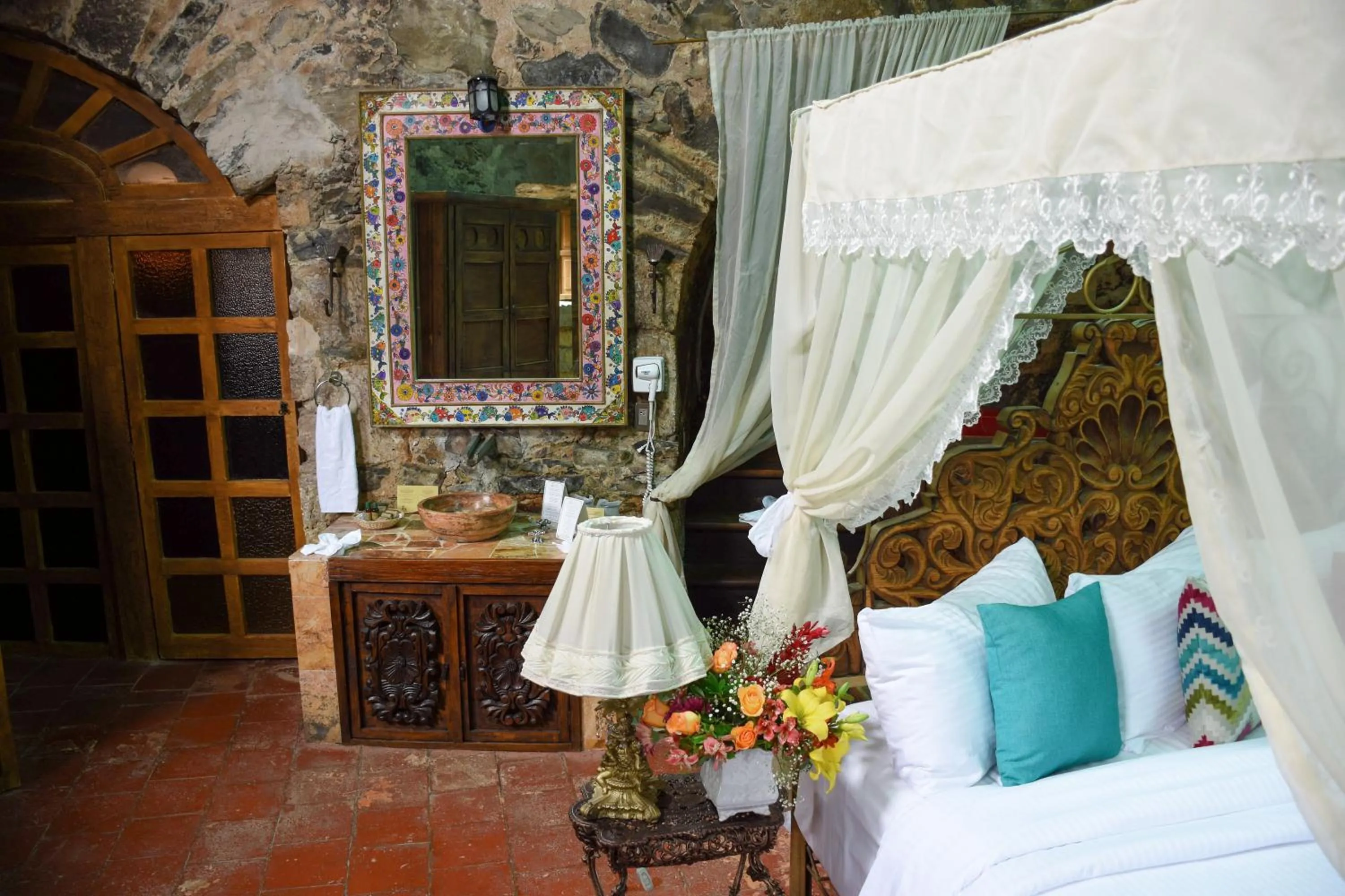 Bed in Hacienda Santa Maria Regla