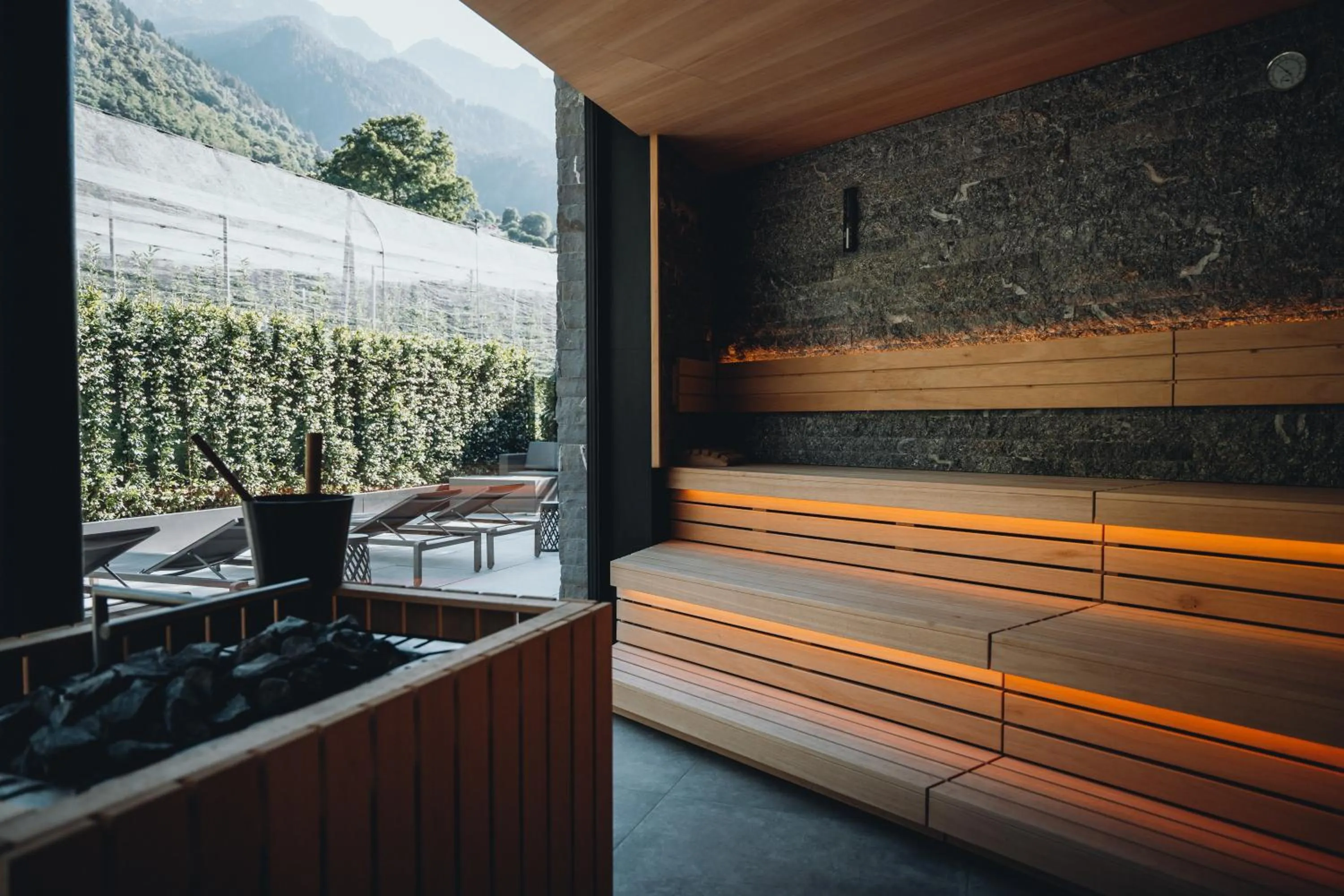 Sauna in Klein Fein Hotel Anderlahn