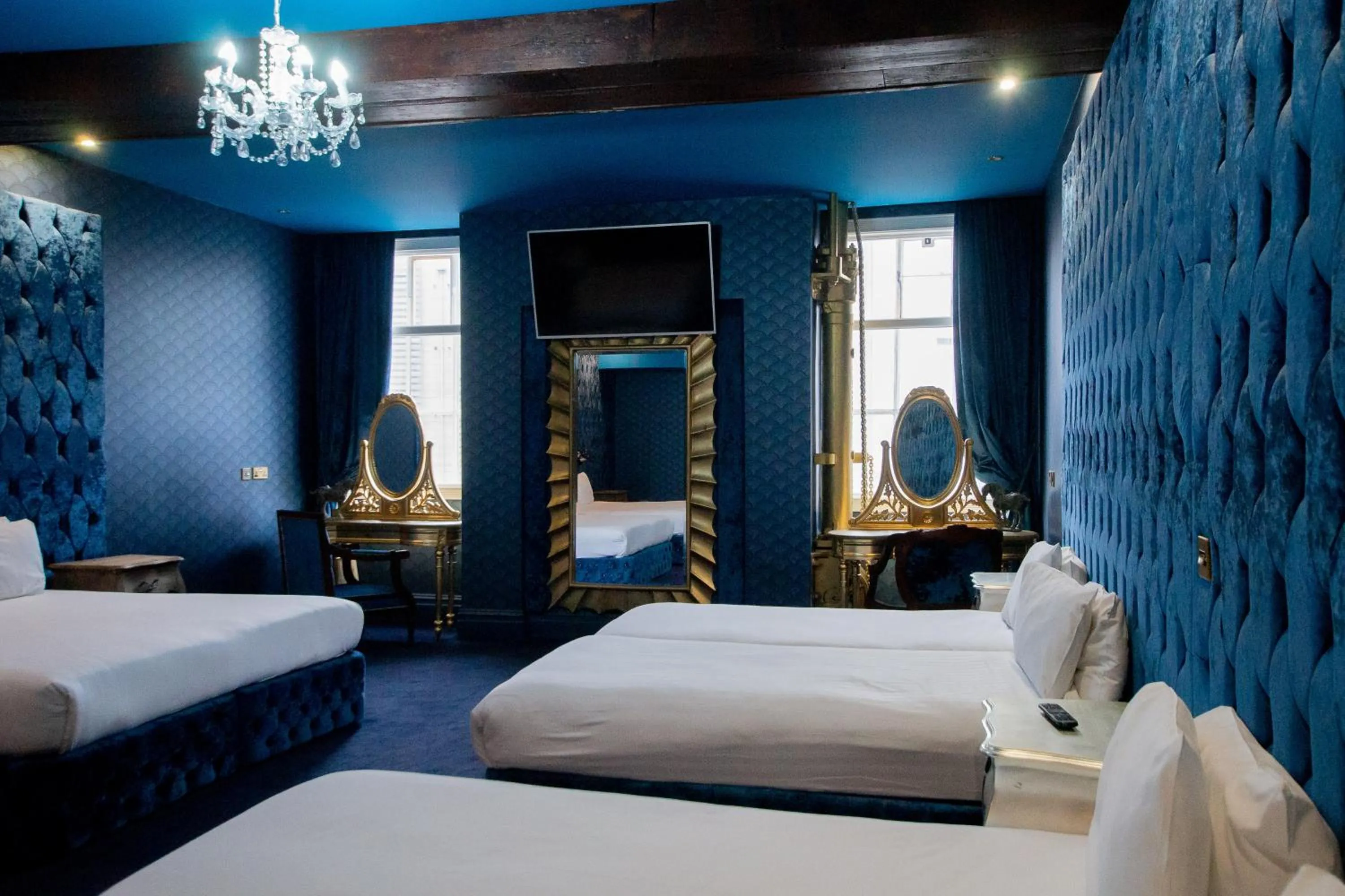 Bed in The Dixie Dean Hotel