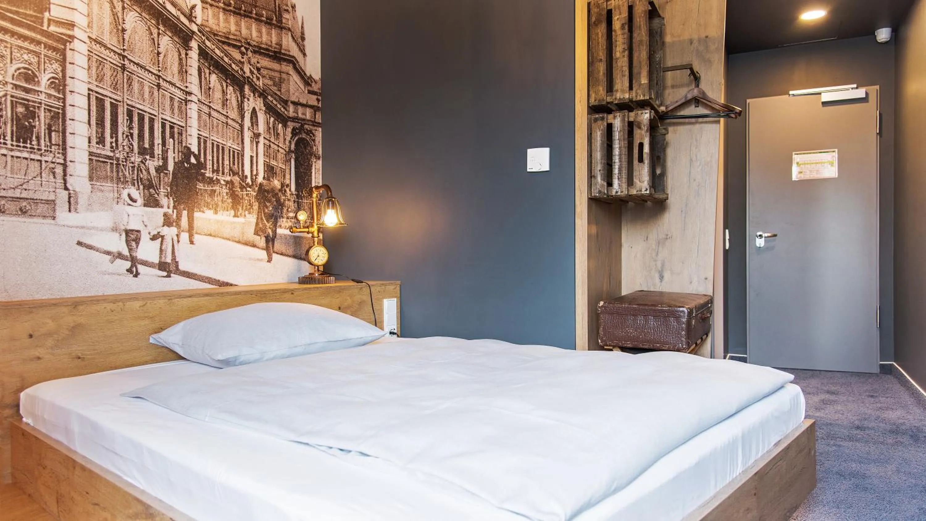 Photo of the whole room, Bed in tinyTwice Hotel Wiesbaden